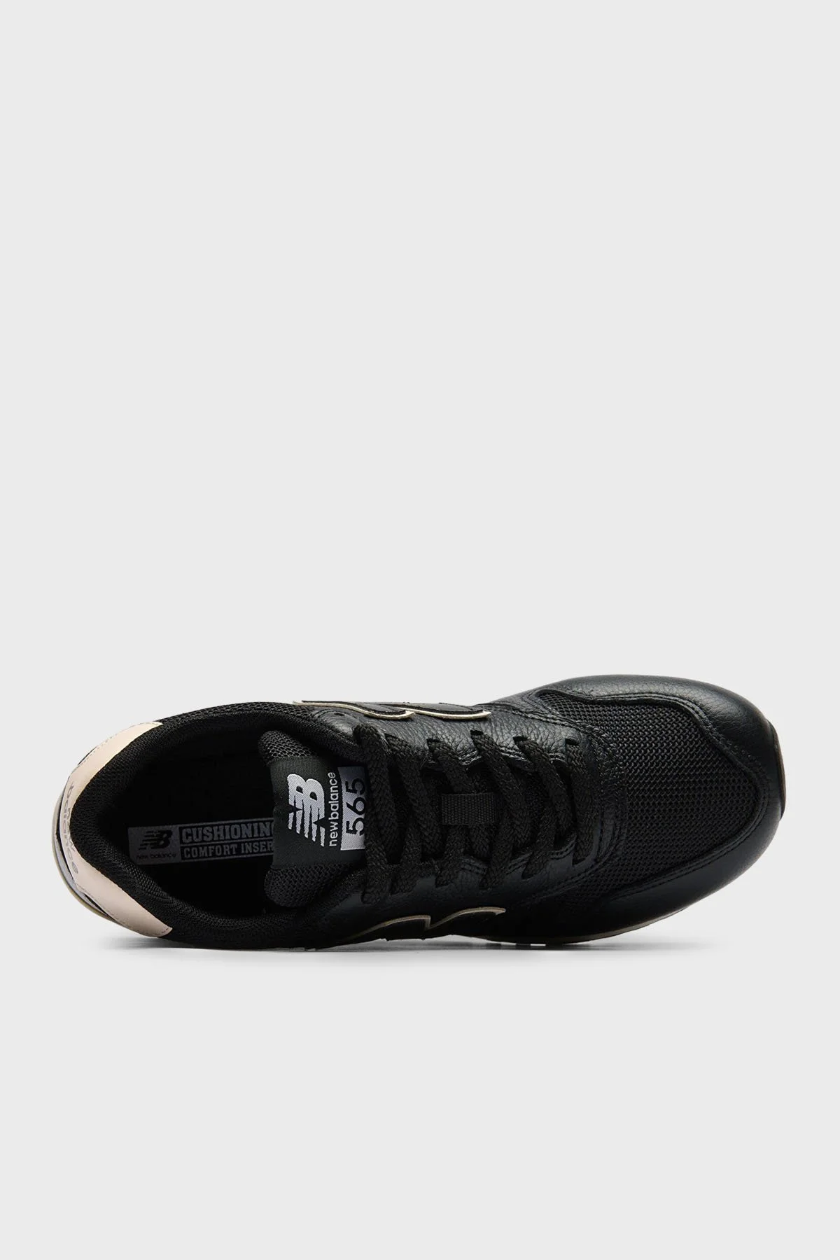 New Balance NB Lifestyle Süet Deri Karışımlı Logolu Erkek Ayakkabı ML565LBB SİYAH - 3