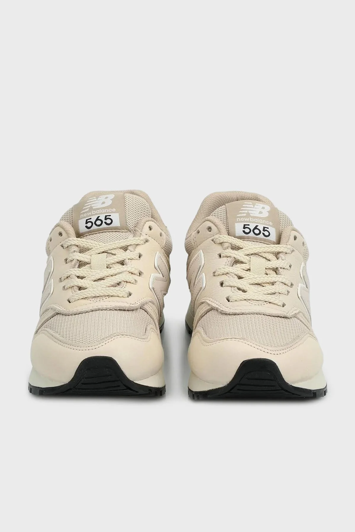 New Balance NB Lifestyle Süet Deri Karışımlı Logolu Sneaker Bayan Ayakkabı WL565LWW BEJ - 3