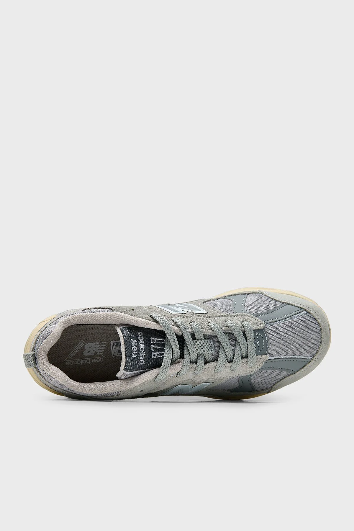 New Balance NB Lifestyle Süet Deri Karışımlı Logolu Sneaker Unisex Ayakkabı CM878GG1 GRİ - 3