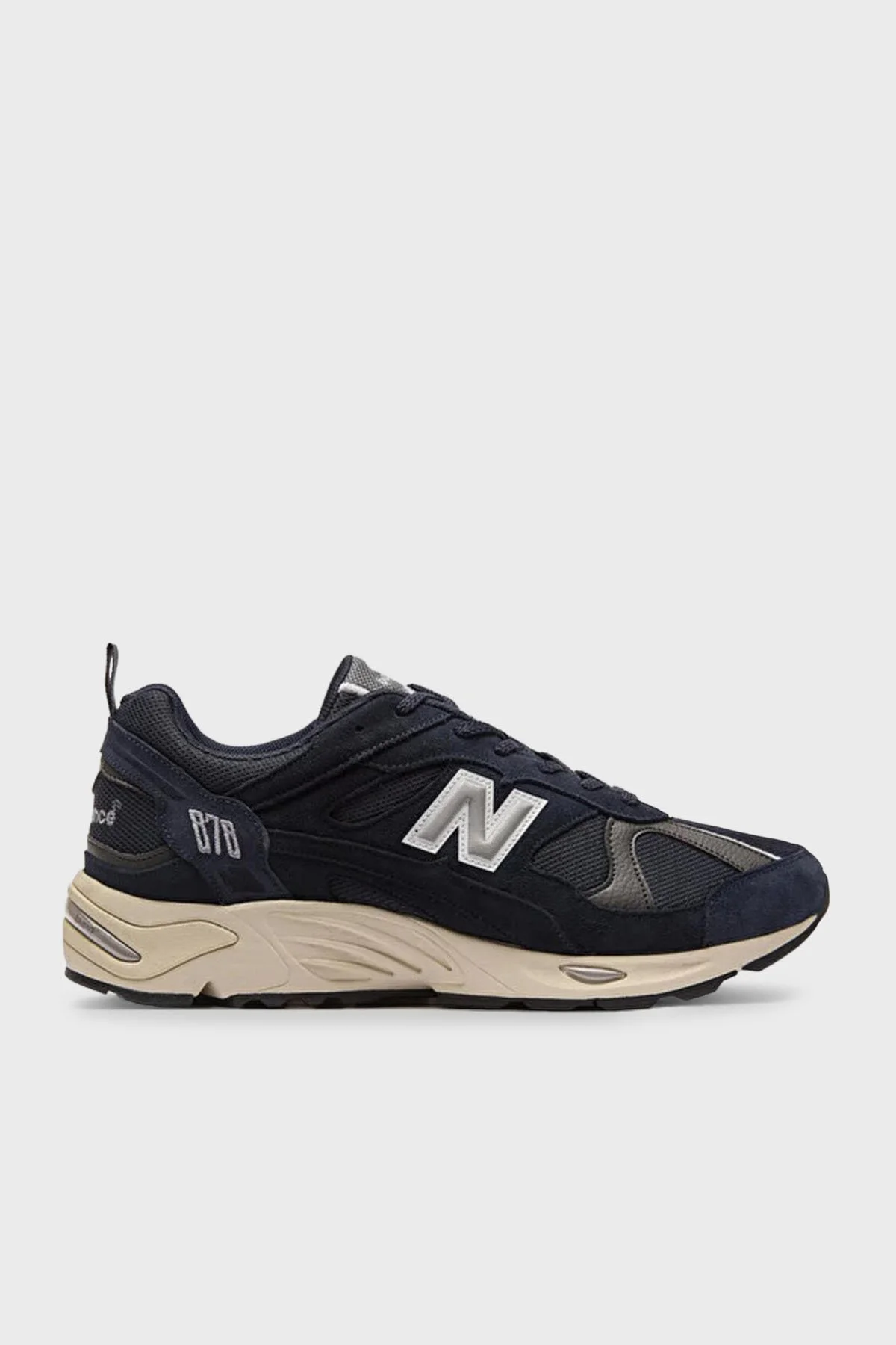New Balance NB Lifestyle Süet Deri Karışımlı Logolu Sneaker Unisex Ayakkabı CM878NV1 LACİVERT - 1