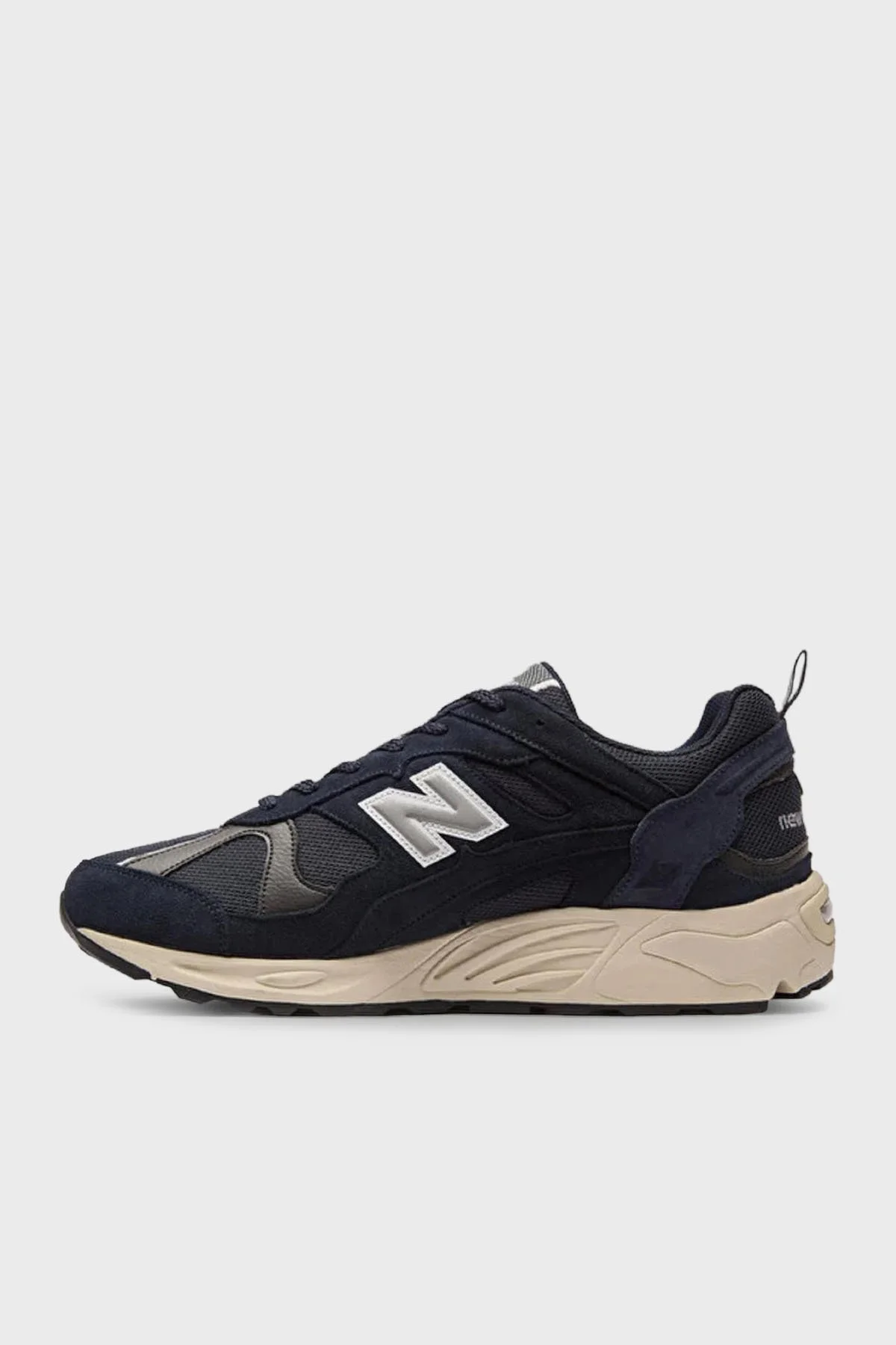 New Balance NB Lifestyle Süet Deri Karışımlı Logolu Sneaker Unisex Ayakkabı CM878NV1 LACİVERT - 2