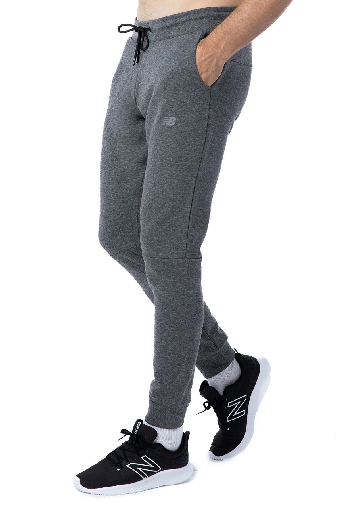 New Balance NB Mens Lifestyle Erkek Eşofman Altı MNP3804 CHC GRİ - 9