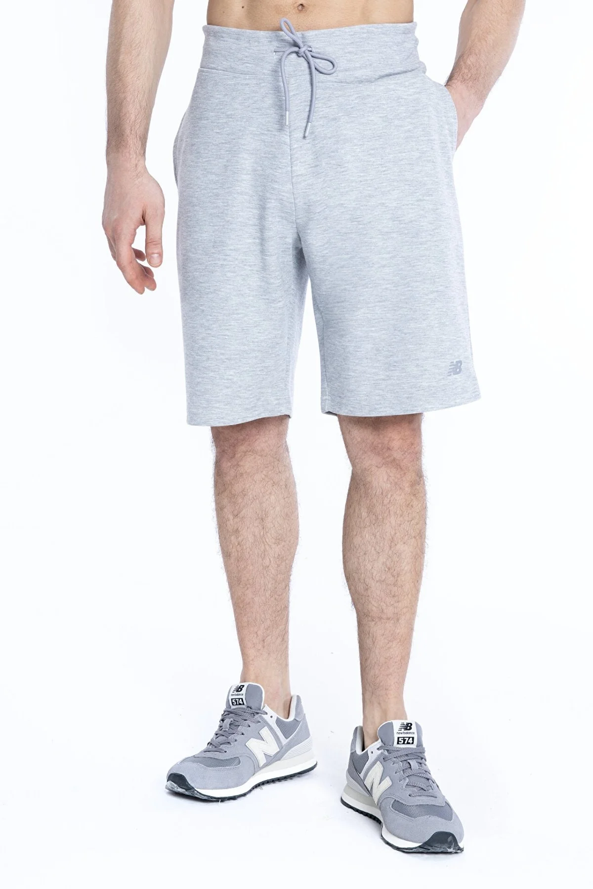 New Balance NB Mens Lifestyle Erkek Short MNS1962 AG GRİ - 1