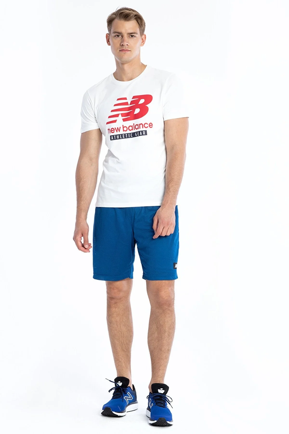 New Balance NB Mens Lifestyle Erkek T Shirt MNT1205 WT BEYAZ - 2
