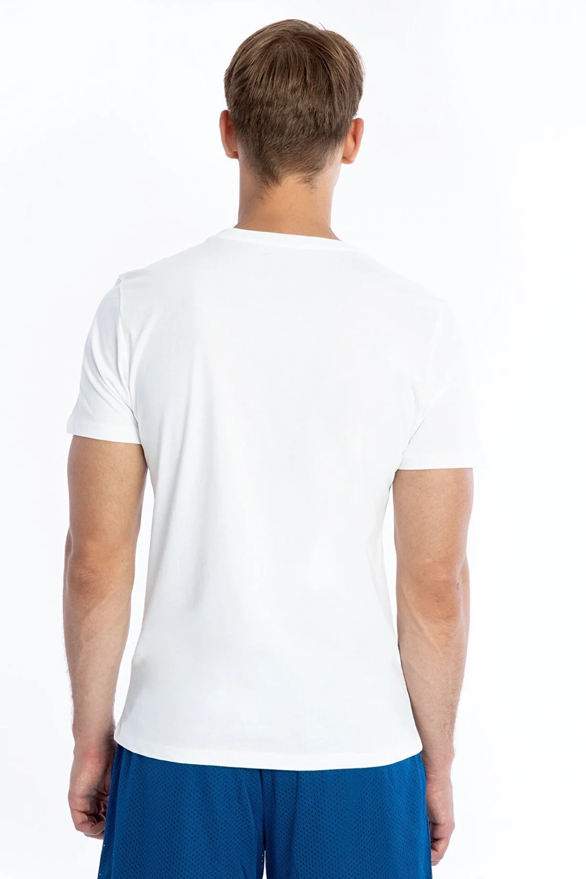 New Balance NB Mens Lifestyle Erkek T Shirt MNT1205 WT BEYAZ - 3