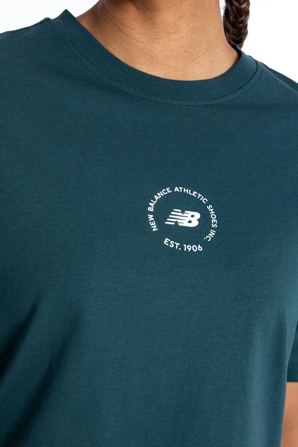 New Balance NB Unisex Lifesyle Relaxed Fit T Shirt UNT1311 PNE YEŞİL - 10