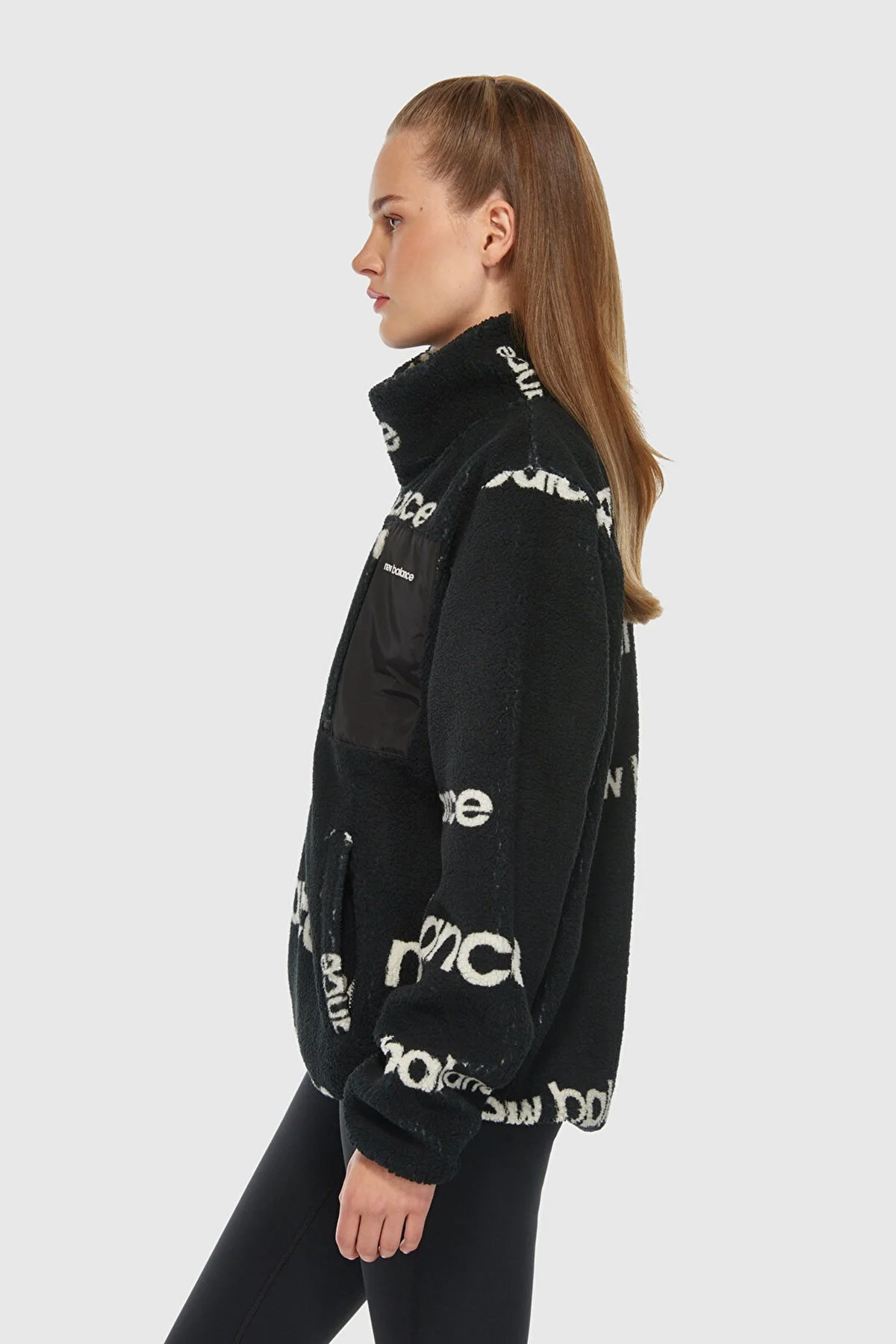 New Balance Regular Fit Logolu Dik Yaka Unisex Sweat 0UNC3358BK SİYAH - 4