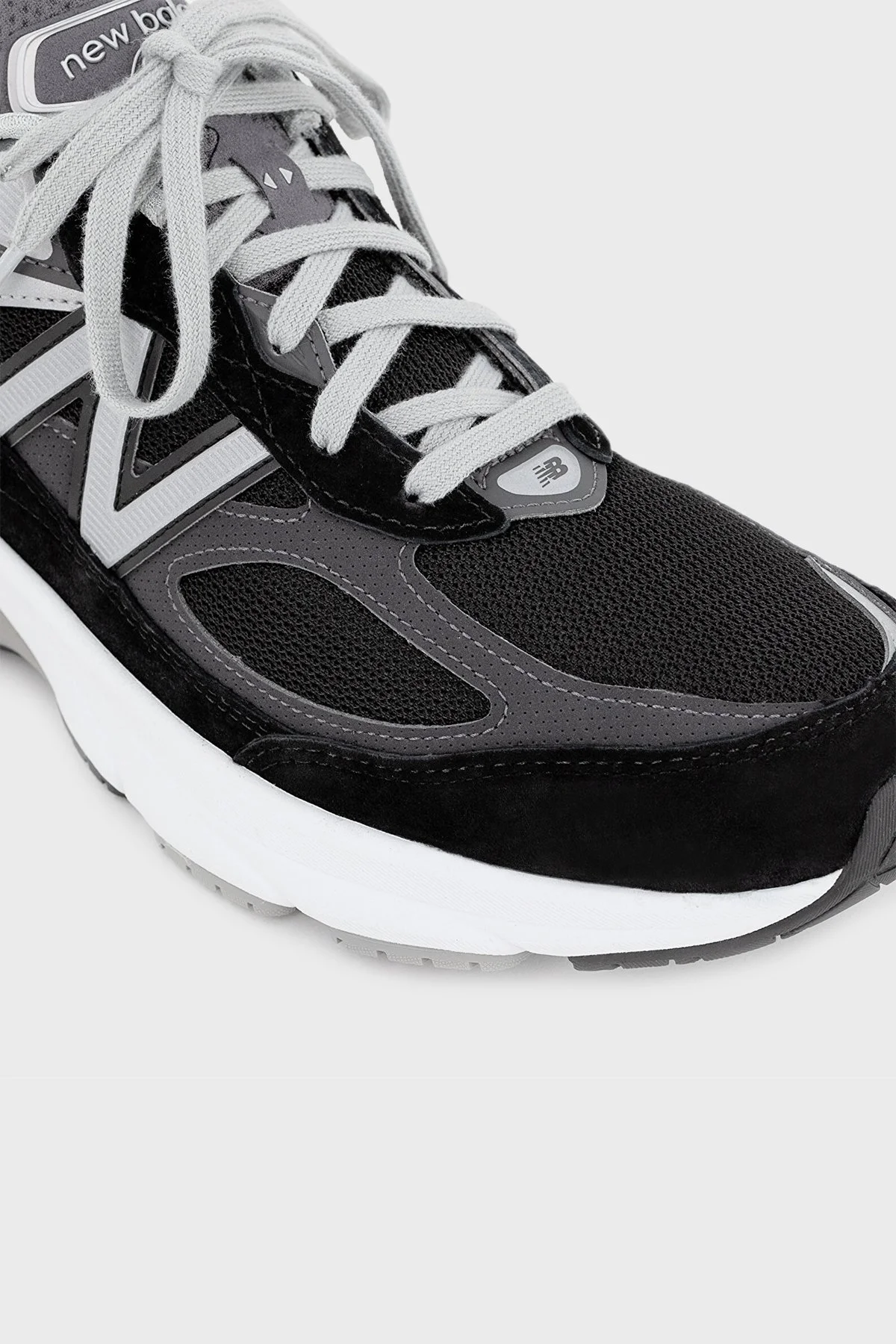 New Balance Süet Detaylı Logolu Sneaker Erkek Ayakkabı M990BK6 SİYAH - 6