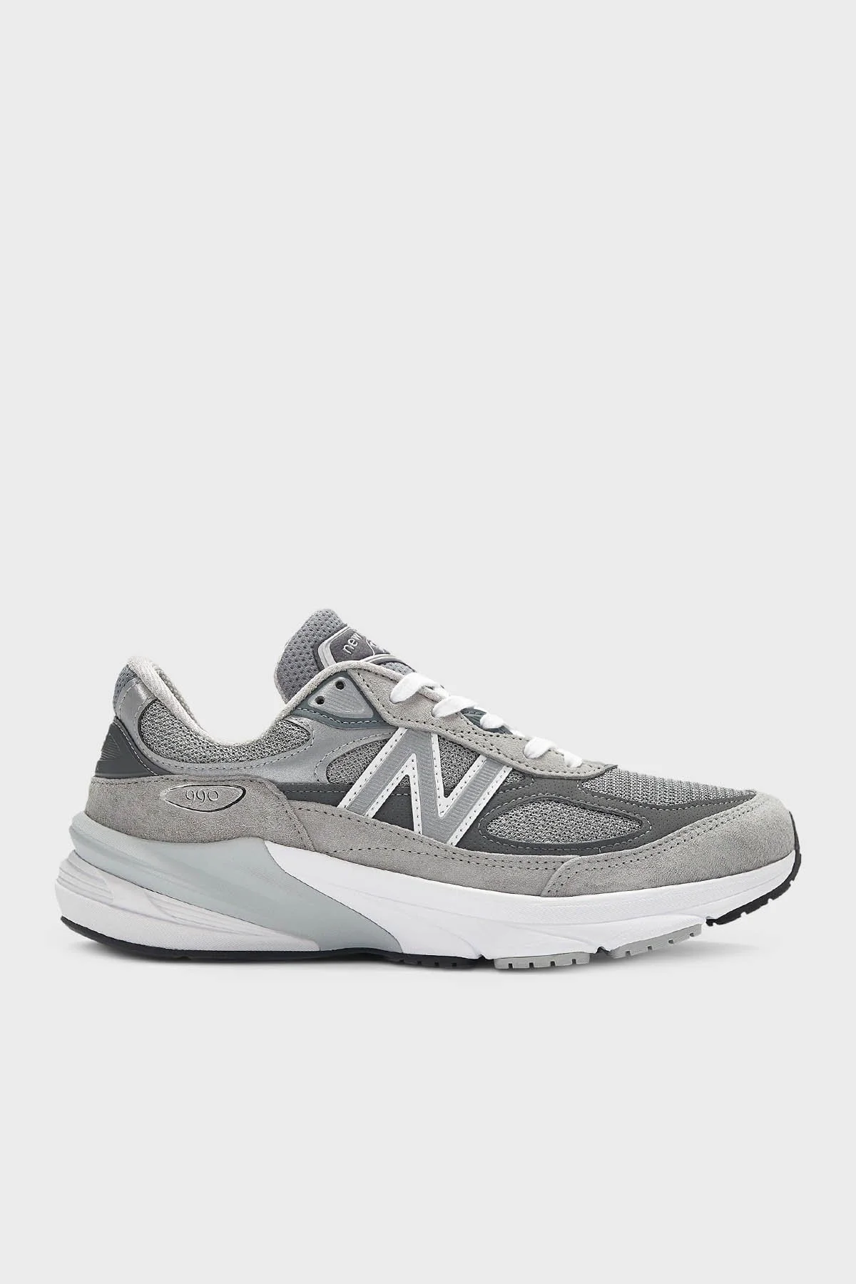 New Balance Süet Detaylı Logolu Sneaker Erkek Ayakkabı M990GL6 GRİ - 1