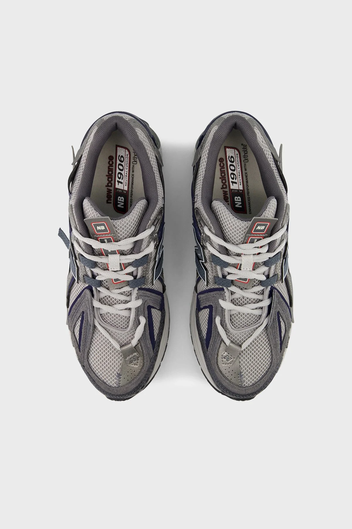 New Balance Süet Detaylı Logolu Sneaker Unisex Ayakkabı U19064F6 GRİ-LACİVERT - 3