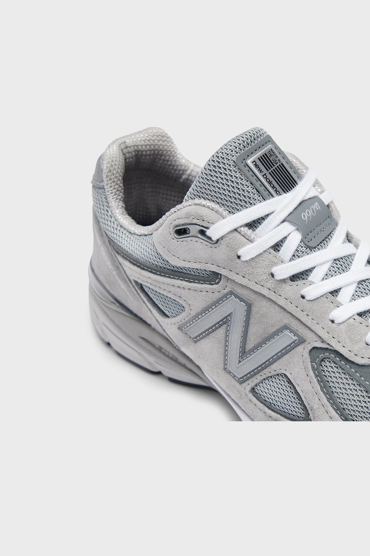 New Balance Süet Detaylı Logolu Sneaker Unisex Ayakkabı U990GR4 GRİ - 5