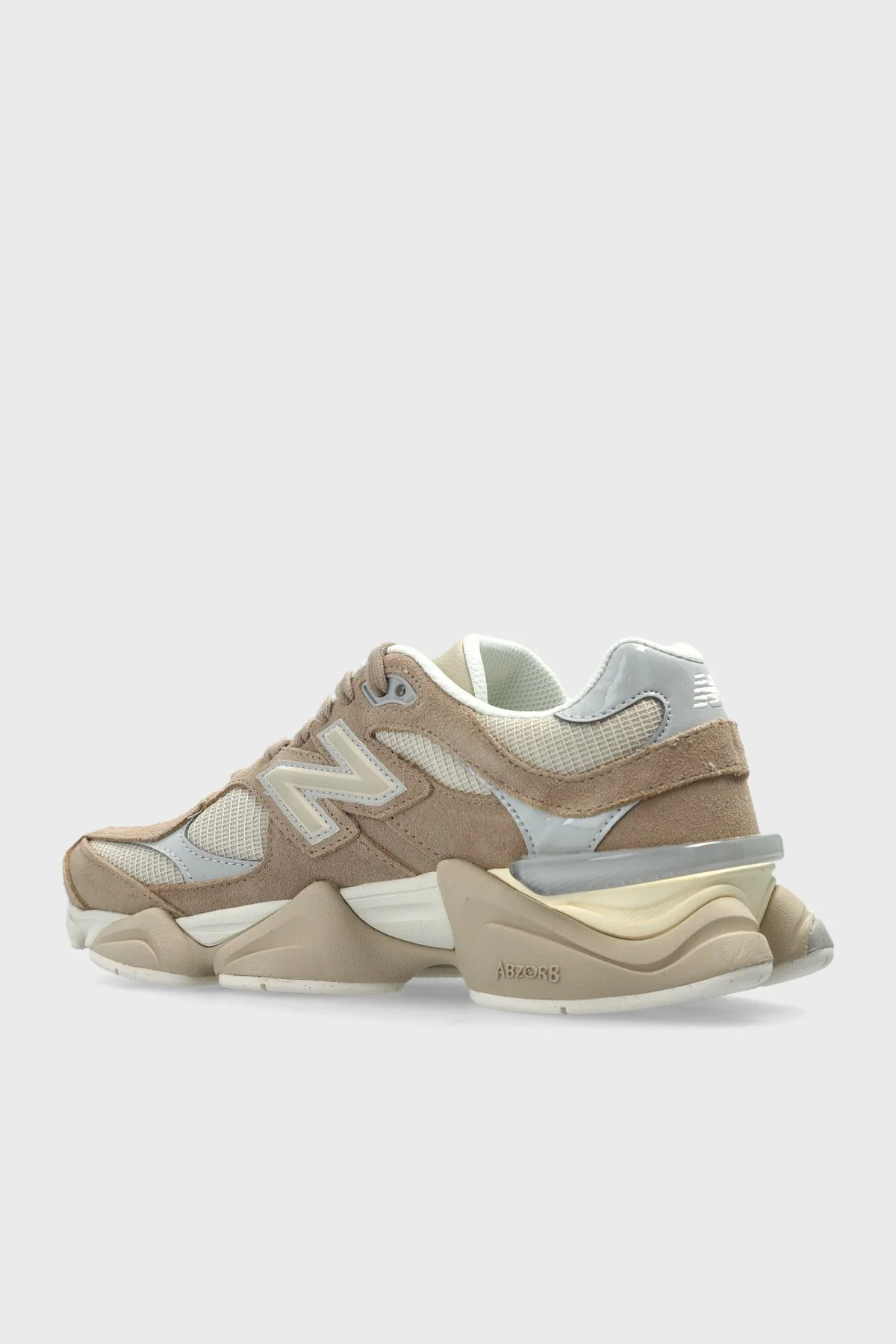 New Balance Süet Detaylı Sneaker Unisex Ayakkabı U90608AP Bej - 3