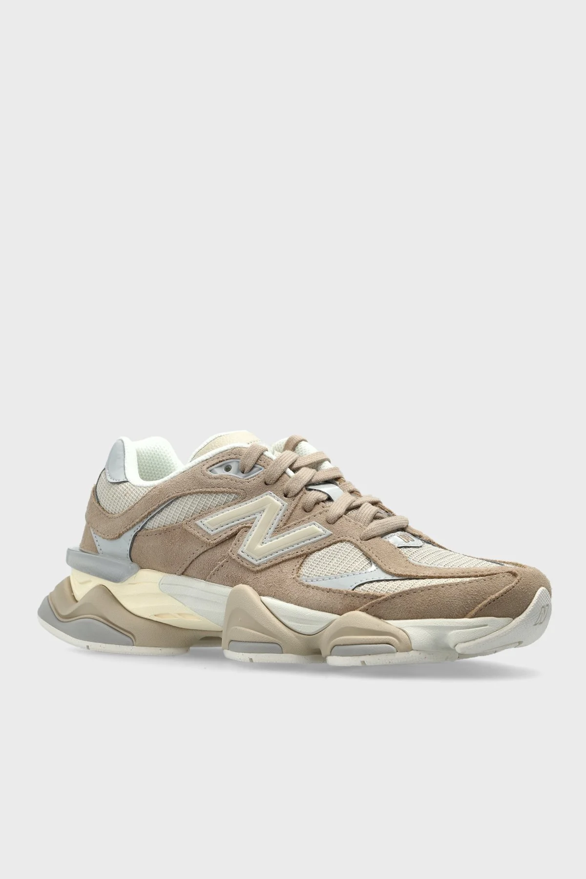 New Balance Süet Detaylı Sneaker Unisex Ayakkabı U90608AP Bej - 4