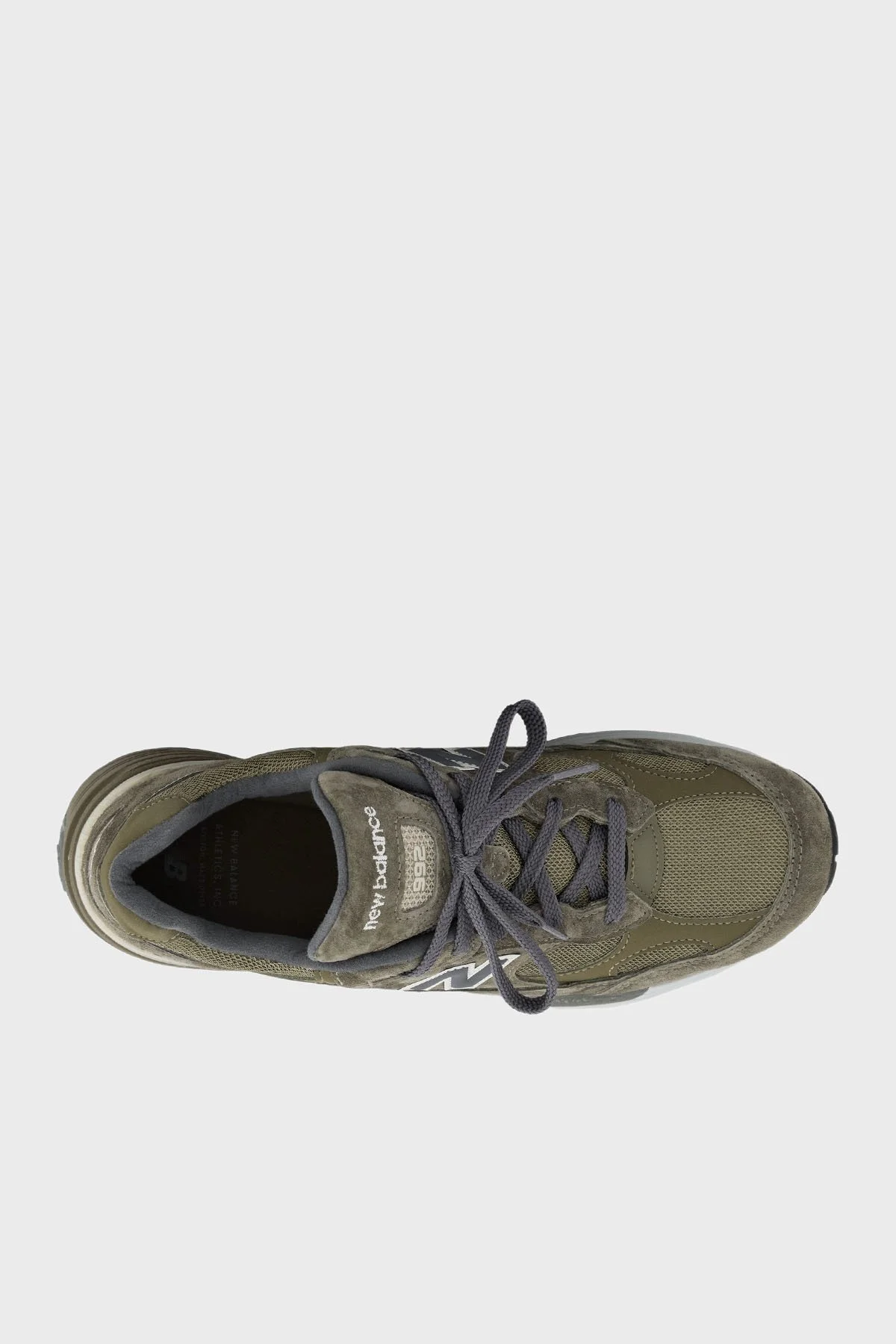 New Balance Süet Logolu Bağcıklı Sneaker Erkek Ayakkabı U992GL HAKİ - 3