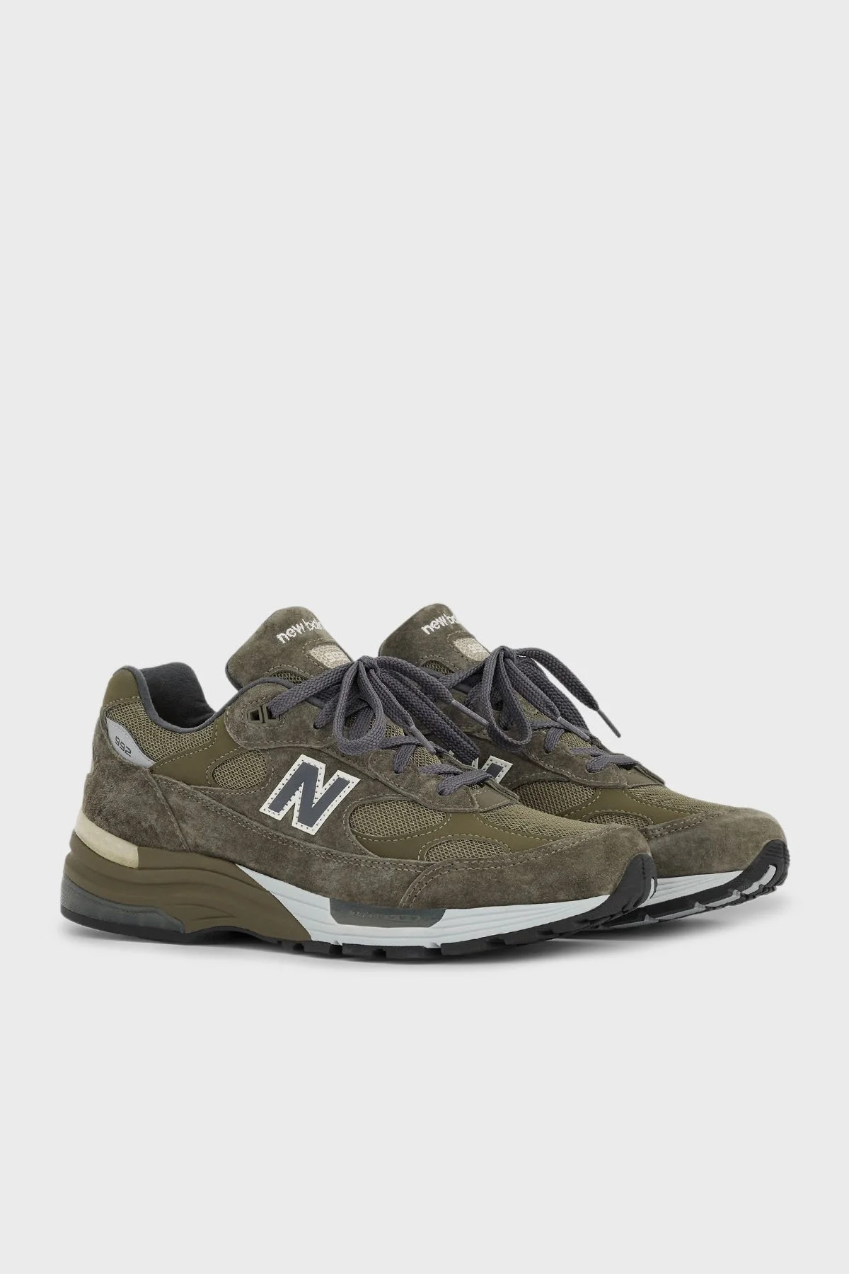 New Balance Süet Logolu Bağcıklı Sneaker Erkek Ayakkabı U992GL HAKİ - 4
