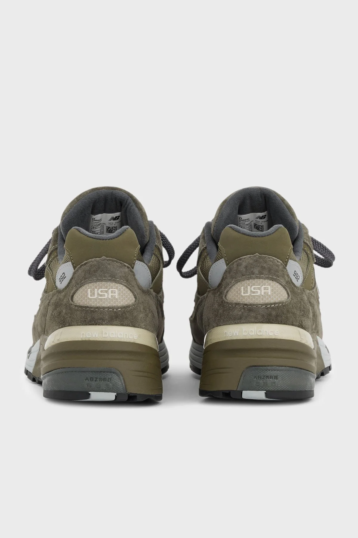 New Balance Süet Logolu Bağcıklı Sneaker Erkek Ayakkabı U992GL HAKİ - 5