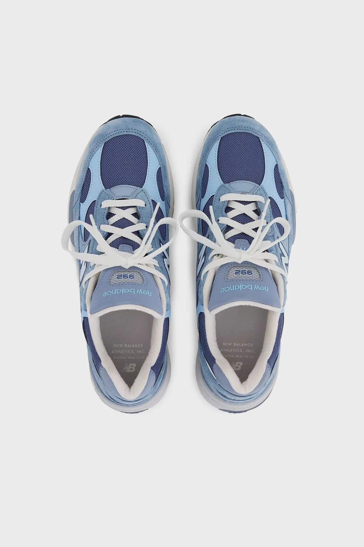 New Balance Süet Logolu Bağcıklı Sneaker Erkek Ayakkabı U992TO MAVİ - 3