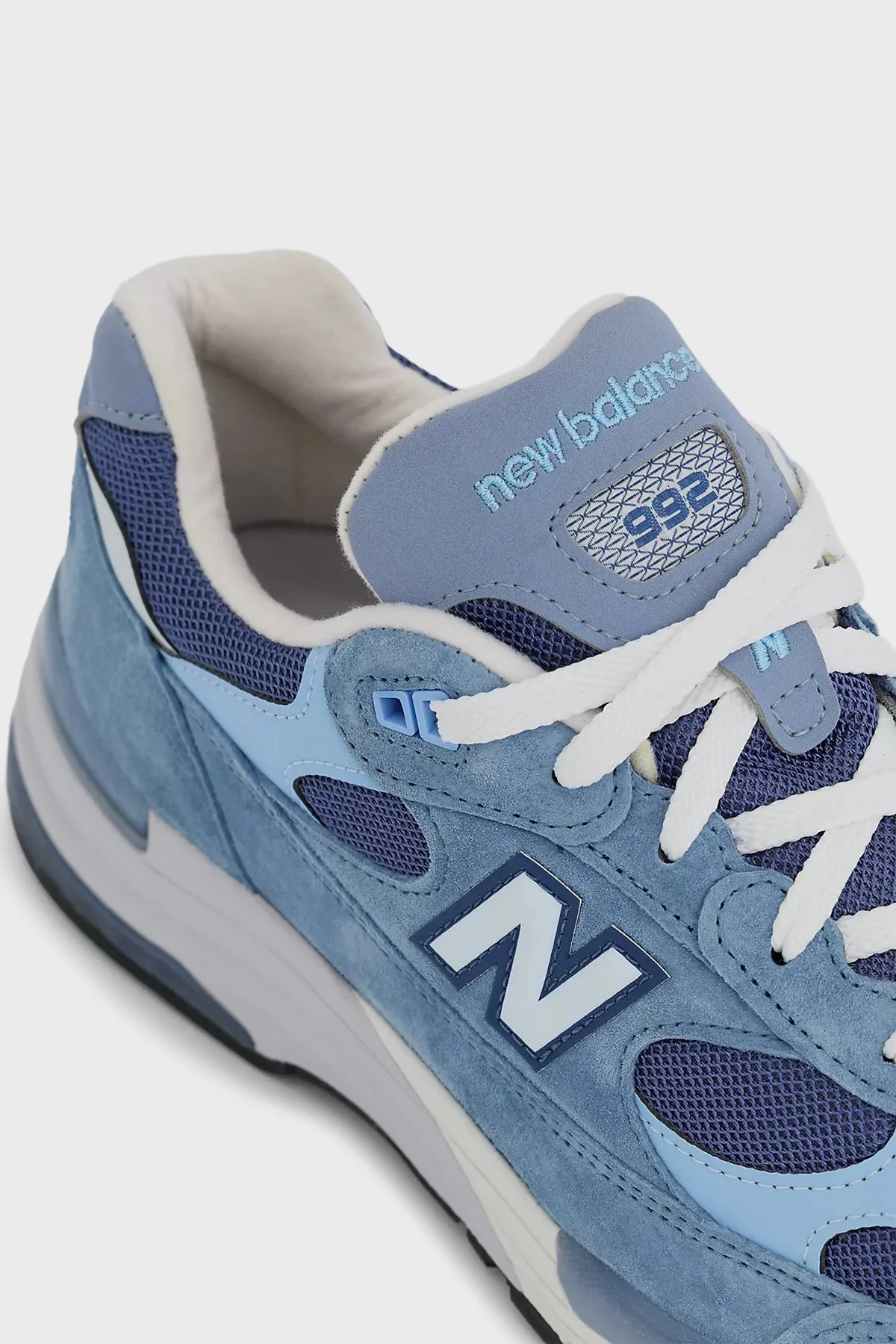 New Balance Süet Logolu Bağcıklı Sneaker Erkek Ayakkabı U992TO MAVİ - 5