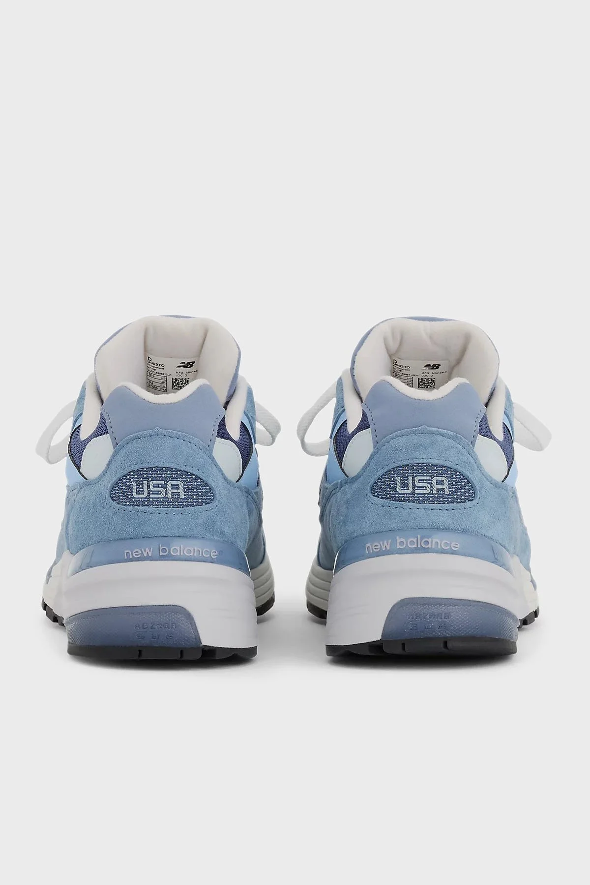 New Balance Süet Logolu Bağcıklı Sneaker Erkek Ayakkabı U992TO MAVİ - 6