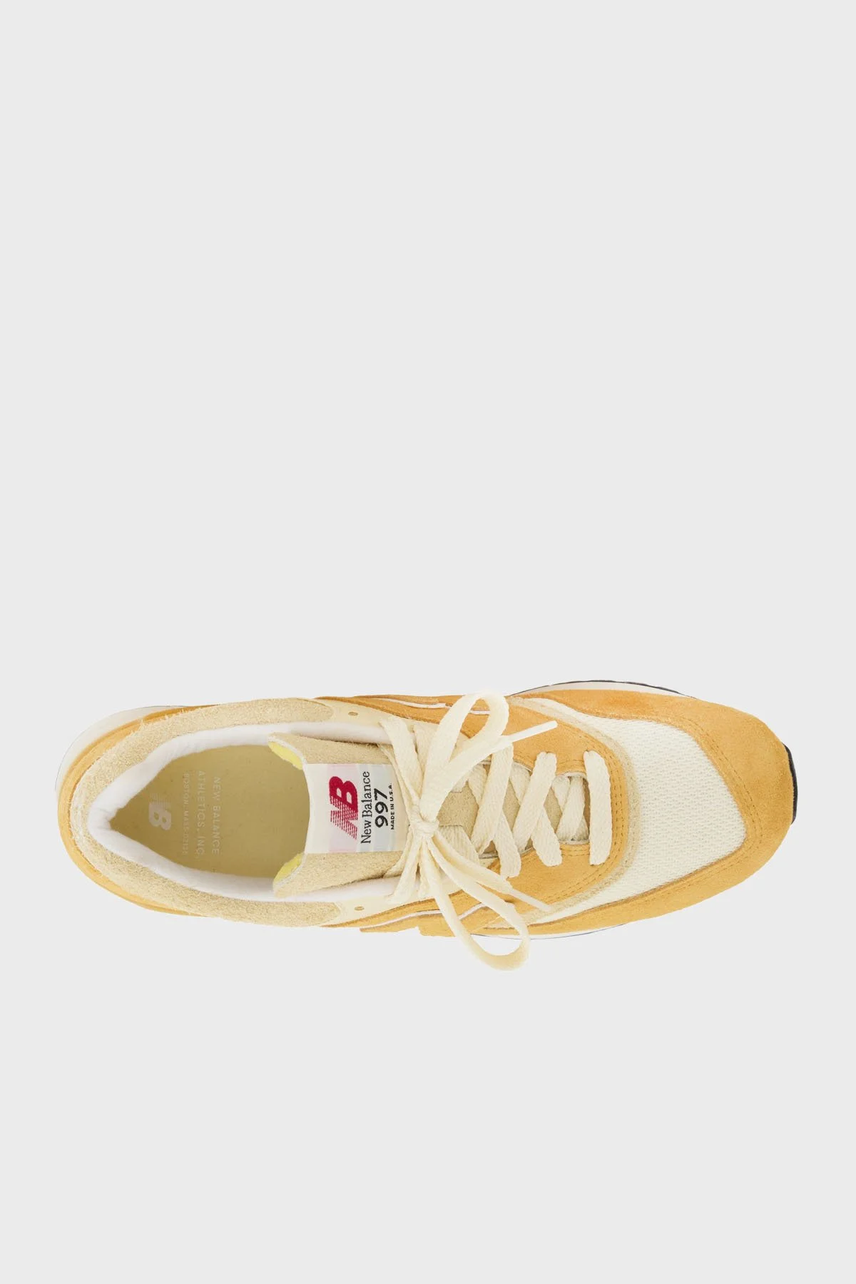 New Balance Süet Logolu Bağcıklı Sneaker Erkek Ayakkabı U997AC HARDAL - 4