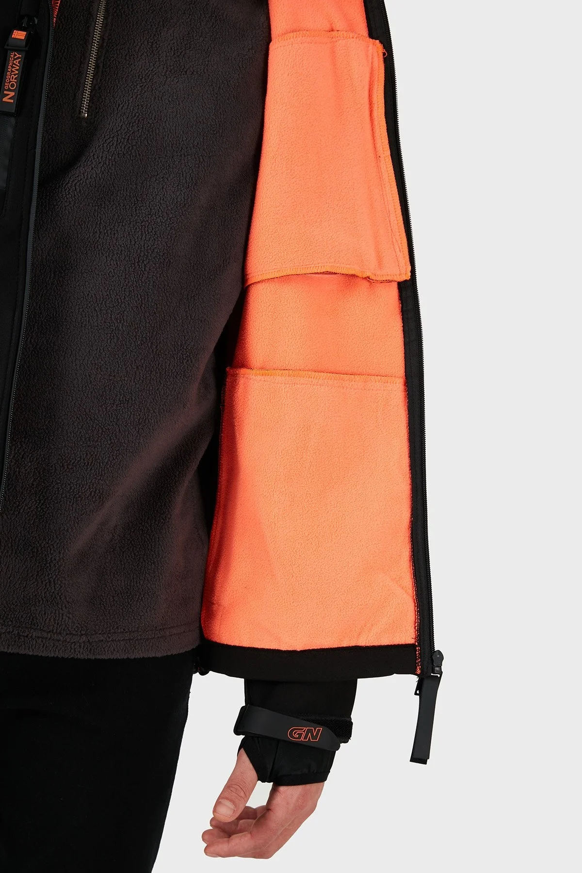 Norway Geographical Çıkarılabilir Kapüşonlu Softshell Outdoor Erkek Mont RICHYWOOD SİYAH - 14