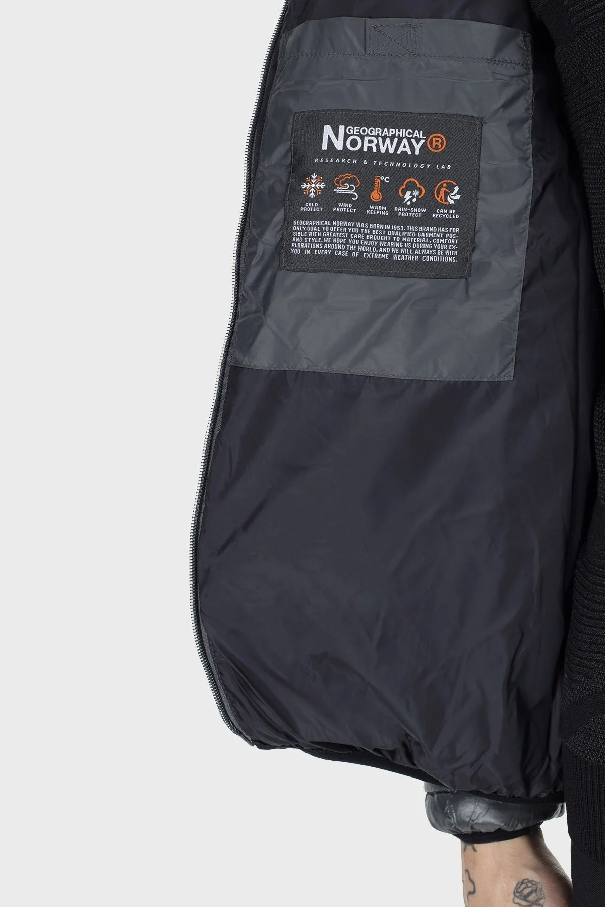 Norway Geographical Erkek Parka BRIOUT KOYU GRİ - 5