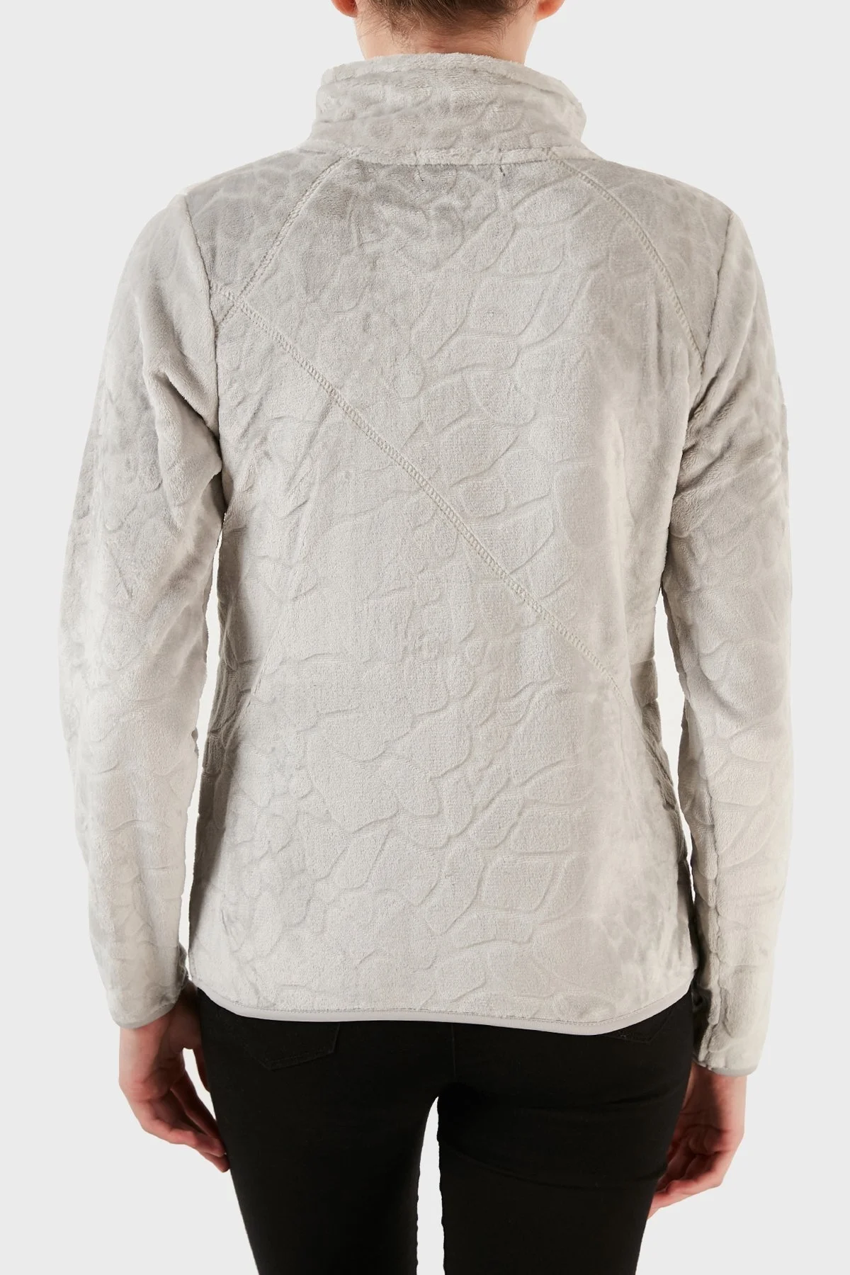 Norway Geographical Fermuarlı Yumuşak Dokulu Soğuğa Dayanıklı Outdoor Bayan Polar UNIVERS GRİ - 2