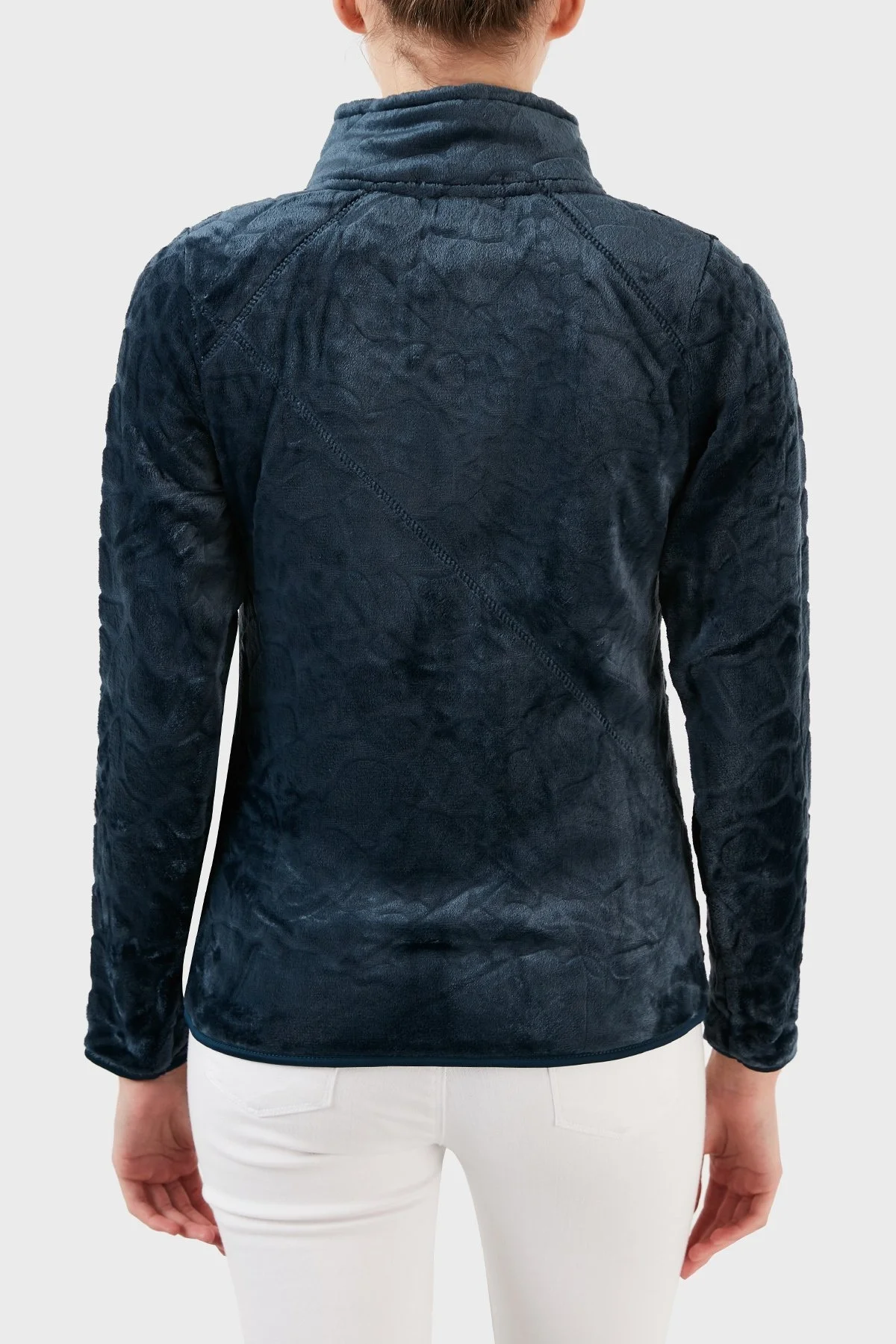 Norway Geographical Fermuarlı Yumuşak Dokulu Soğuğa Dayanıklı Outdoor Bayan Polar UNIVERS LACİVERT - 2