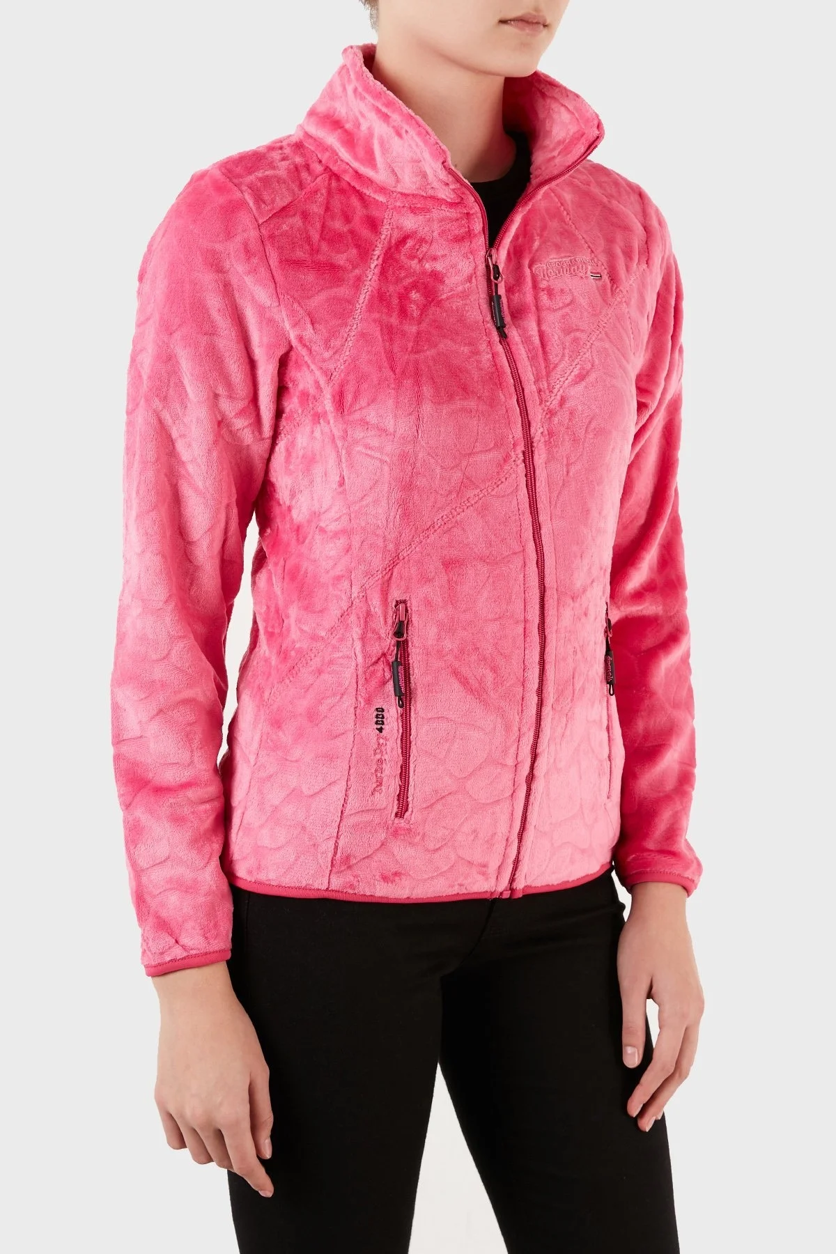 Norway Geographical Fermuarlı Yumuşak Dokulu Soğuğa Dayanıklı Outdoor Bayan Polar UNIVERS PEMBE - 5