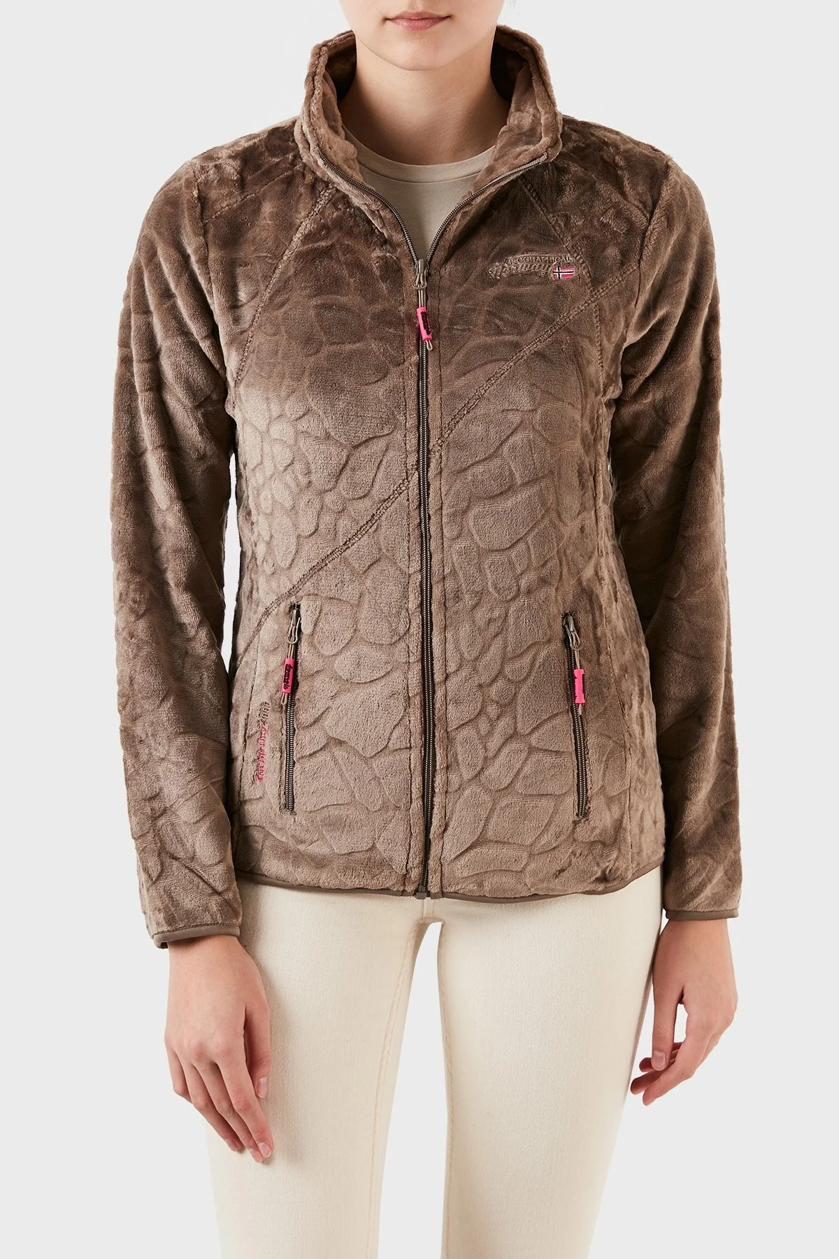 Norway Geographical Fermuarlı Yumuşak Dokulu Soğuğa Dayanıklı Outdoor Bayan Polar UNIVERS VİZON - 1