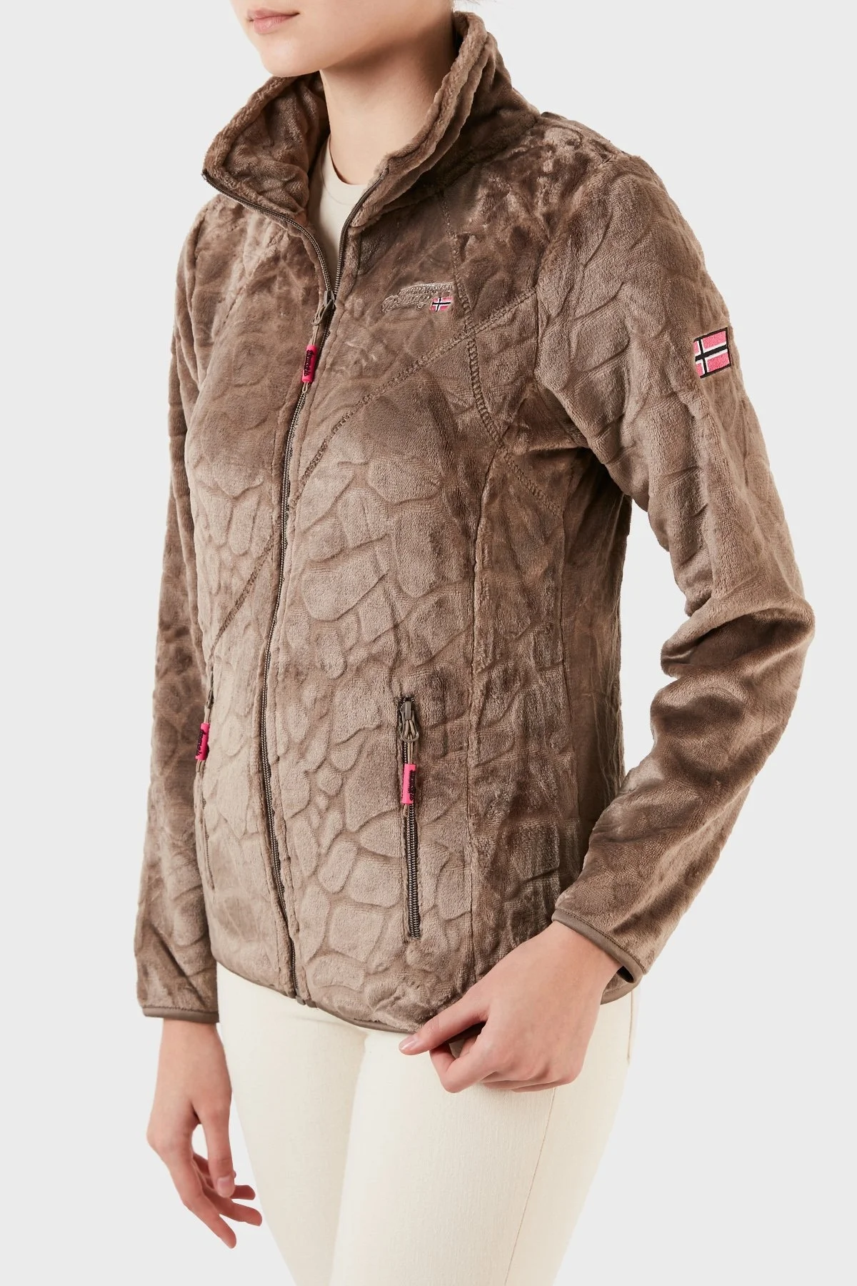 Norway Geographical Fermuarlı Yumuşak Dokulu Soğuğa Dayanıklı Outdoor Bayan Polar UNIVERS VİZON - 4