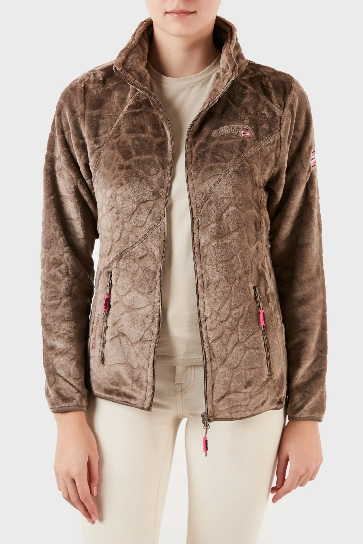 Norway Geographical Fermuarlı Yumuşak Dokulu Soğuğa Dayanıklı Outdoor Bayan Polar UNIVERS VİZON - 5