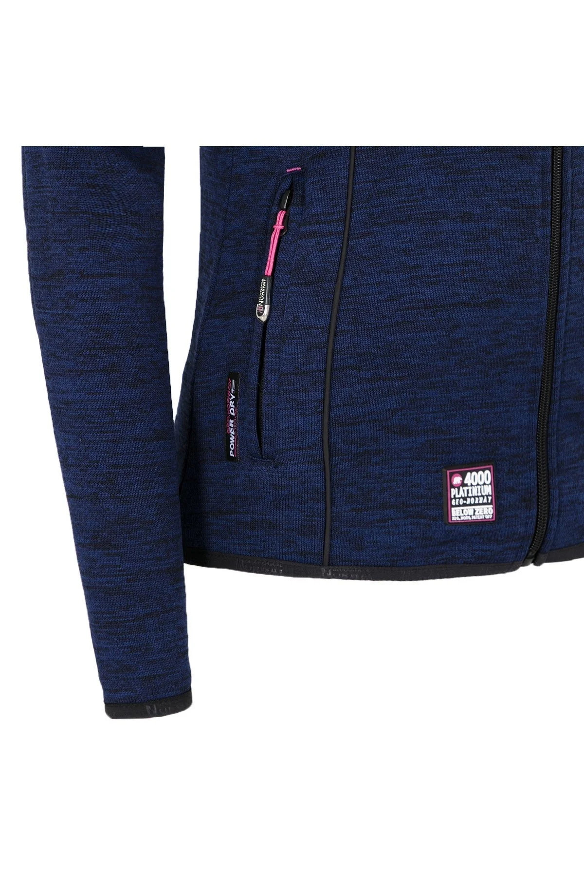 Norway Geographical Logolu Soğuğa Karşı Dayanıklı Dik Yaka Bayan Polar TINA LACİVERT - 5