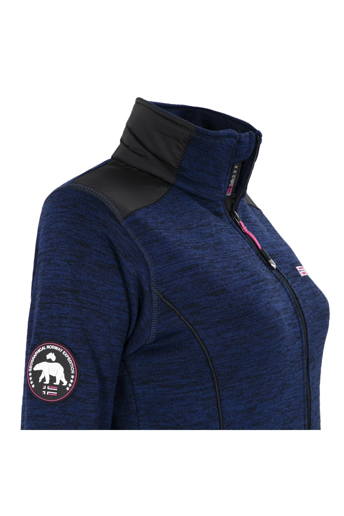 Norway Geographical Logolu Soğuğa Karşı Dayanıklı Dik Yaka Bayan Polar TINA LACİVERT - 6
