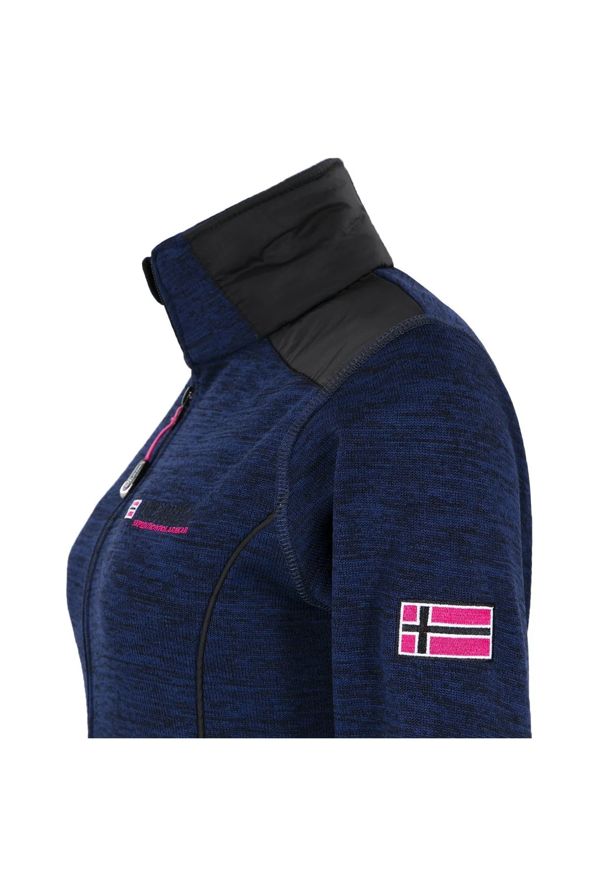 Norway Geographical Logolu Soğuğa Karşı Dayanıklı Dik Yaka Bayan Polar TINA LACİVERT - 7