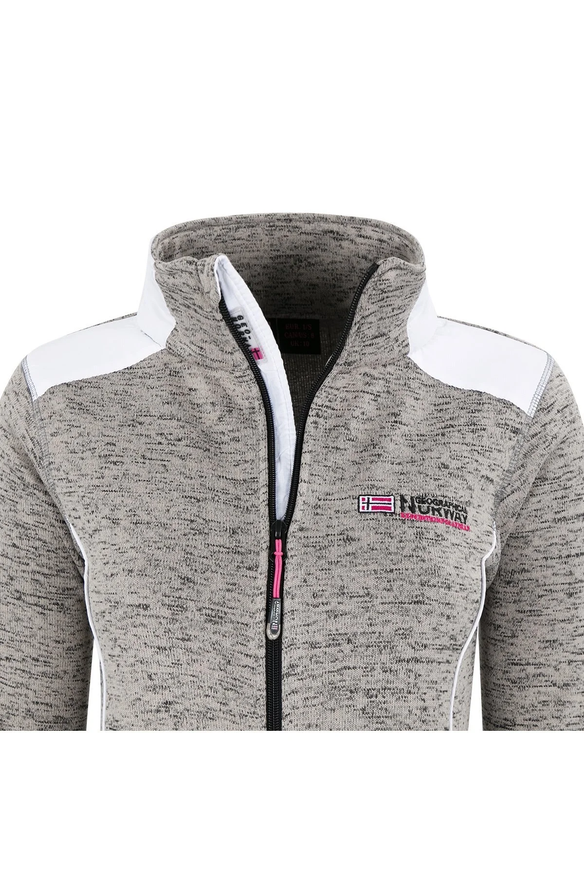 Norway Geographical Logolu Soğuğa Karşı Dayanıklı Dik Yaka Bayan Polar TINA GRİ - 3
