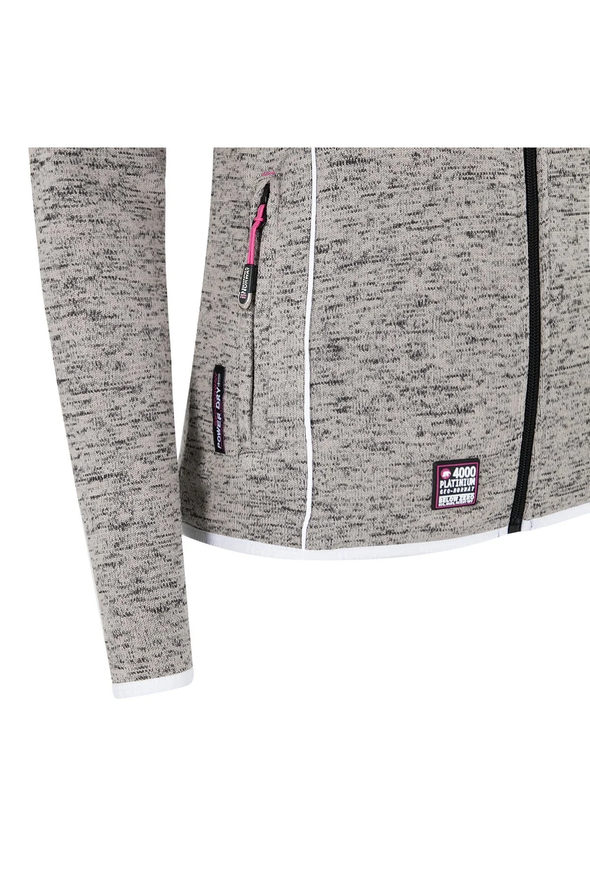 Norway Geographical Logolu Soğuğa Karşı Dayanıklı Dik Yaka Bayan Polar TINA GRİ - 7