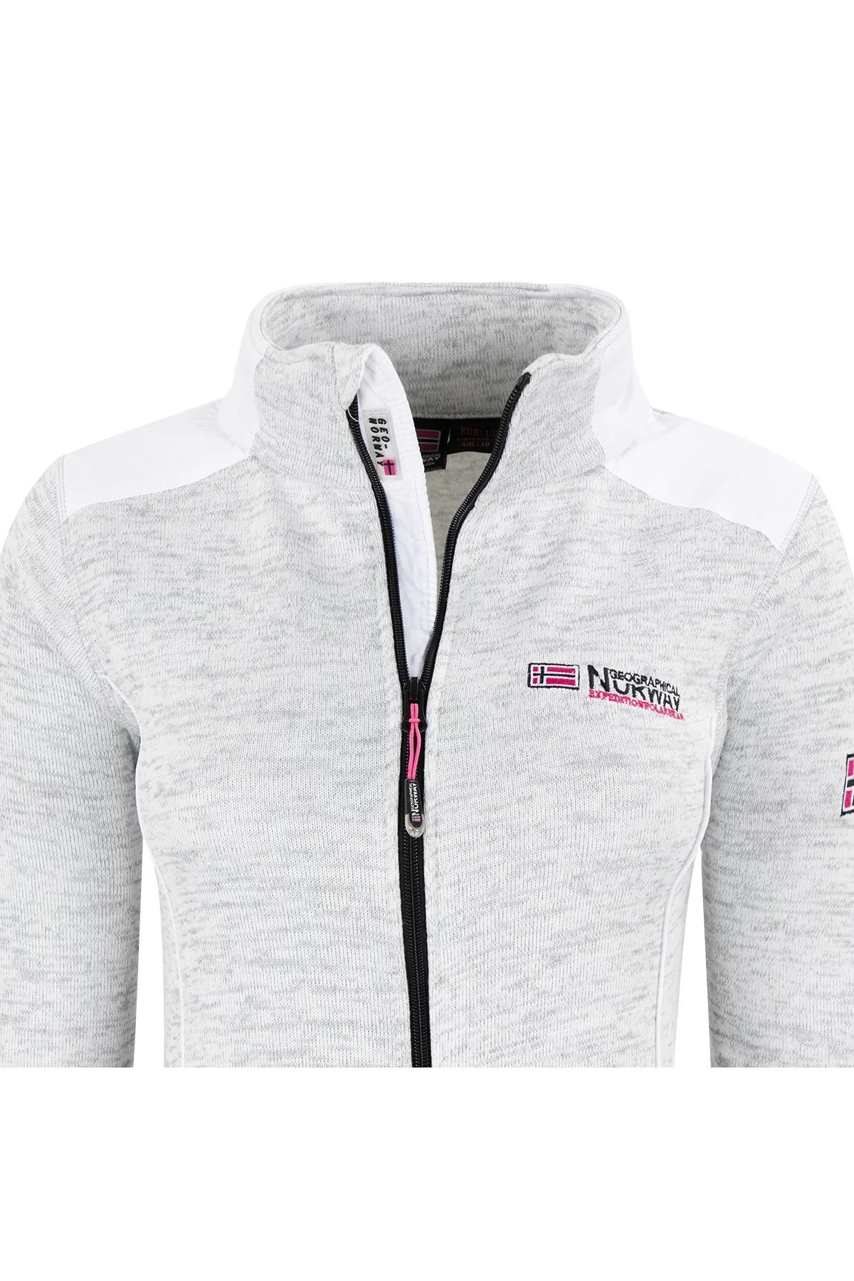 Norway Geographical Logolu Soğuğa Karşı Dayanıklı Dik Yaka Bayan Polar TINA BEYAZ - 3