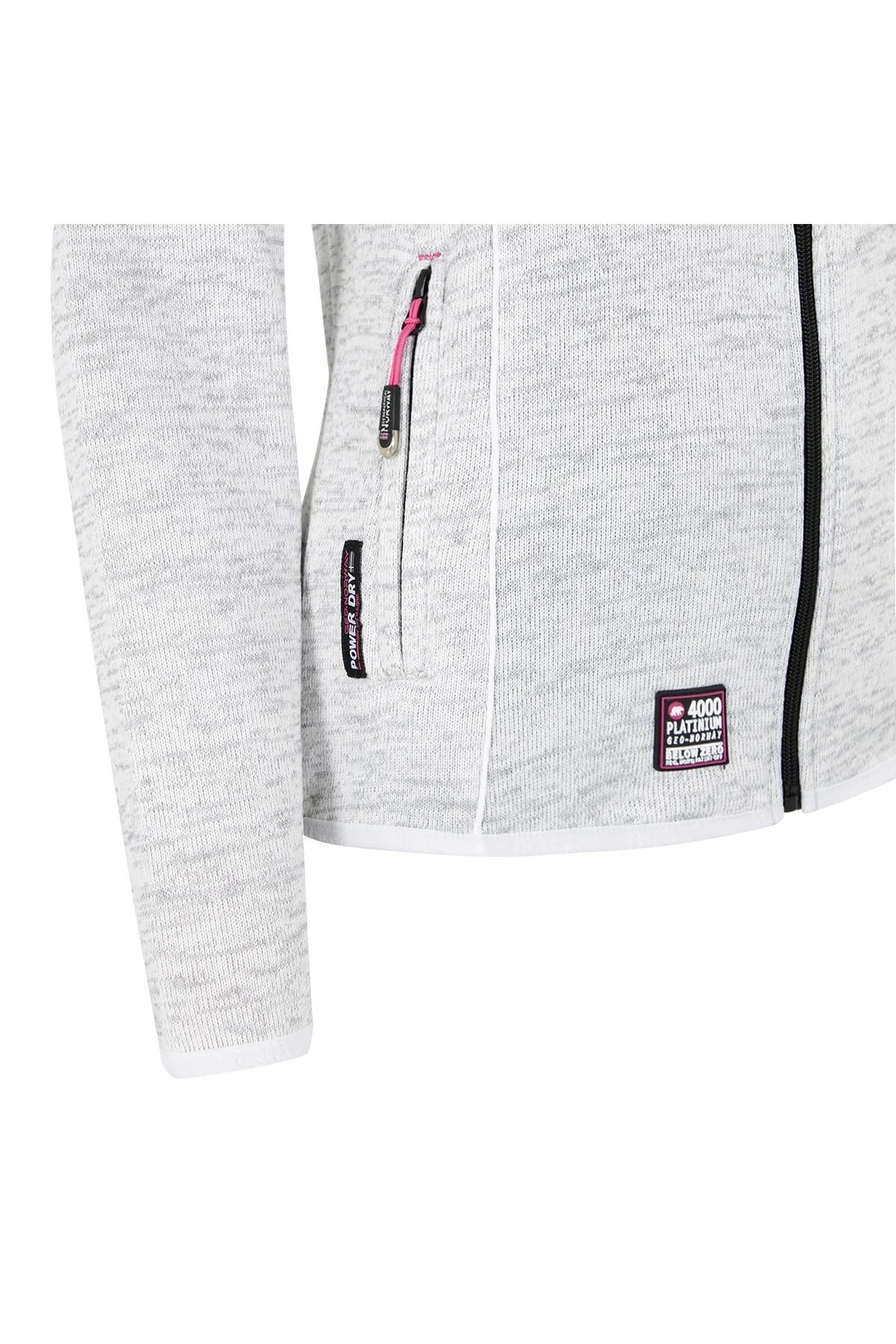 Norway Geographical Logolu Soğuğa Karşı Dayanıklı Dik Yaka Bayan Polar TINA BEYAZ - 6