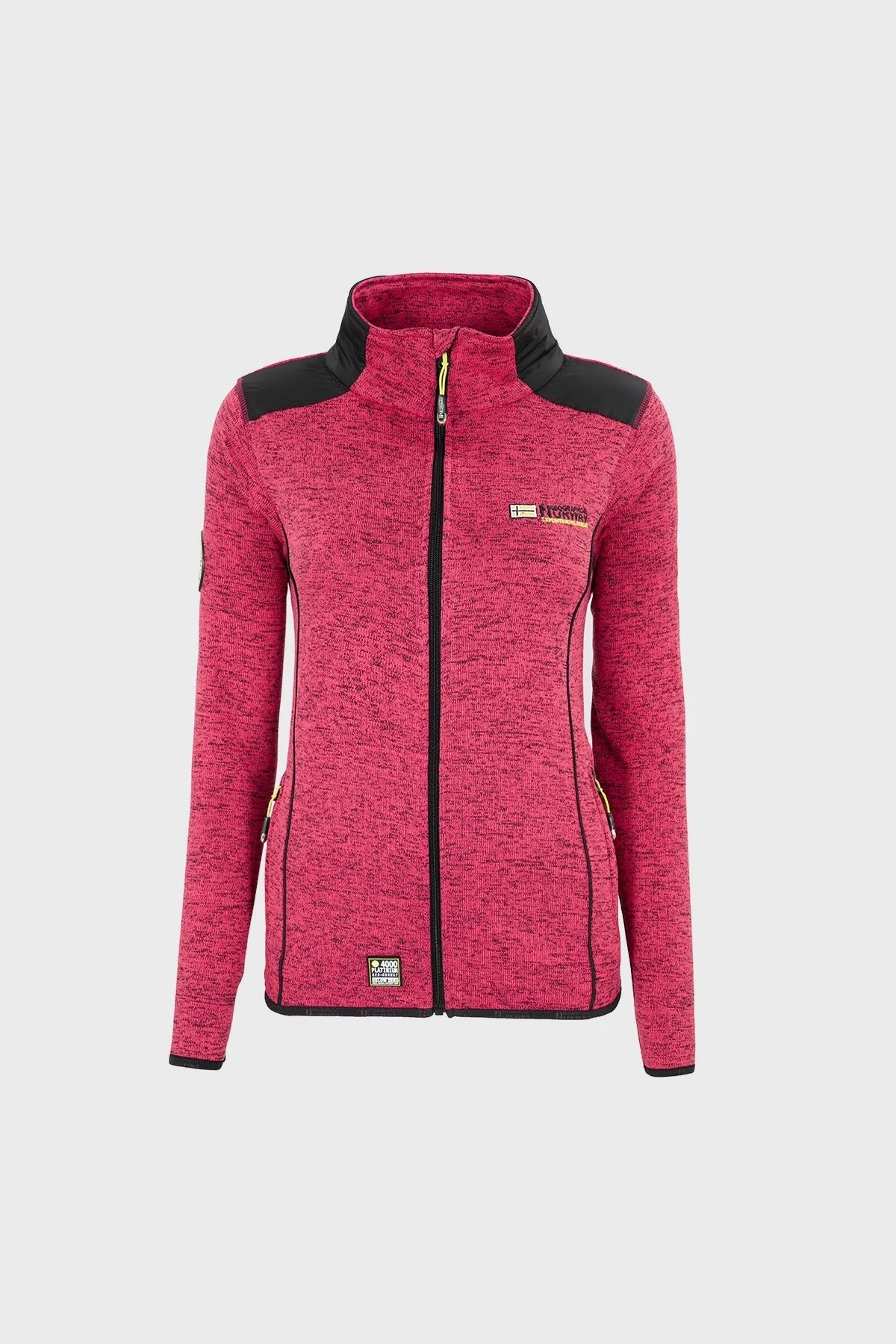 Norway Geographical Logolu Soğuğa Karşı Dayanıklı Dik Yaka Bayan Polar TINA PEMBE - 1