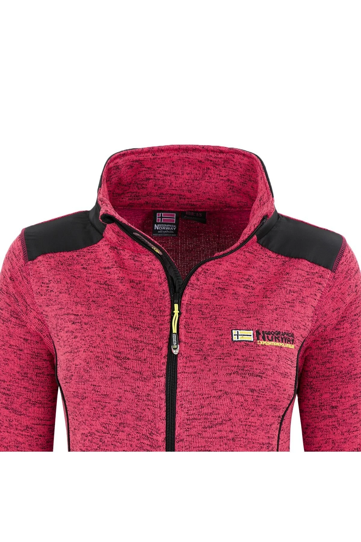 Norway Geographical Logolu Soğuğa Karşı Dayanıklı Dik Yaka Bayan Polar TINA PEMBE - 3
