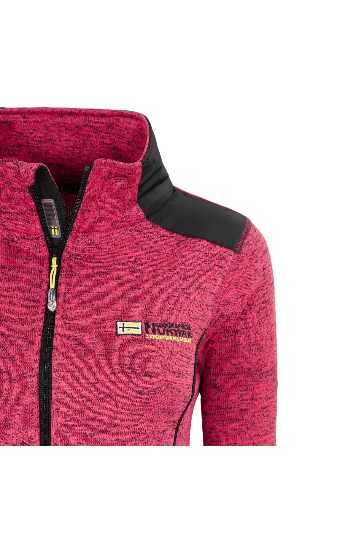 Norway Geographical Logolu Soğuğa Karşı Dayanıklı Dik Yaka Bayan Polar TINA PEMBE - 4