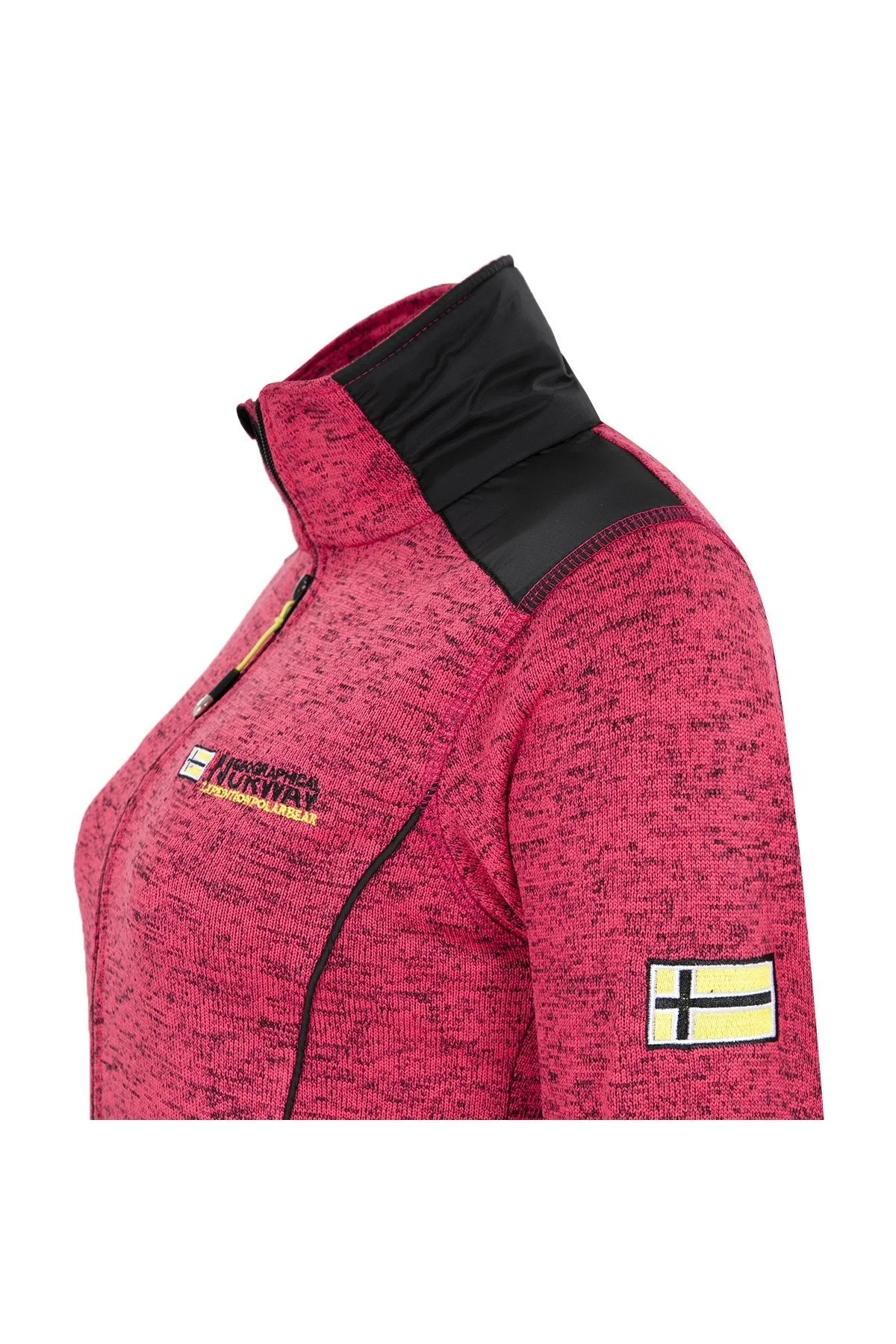 Norway Geographical Logolu Soğuğa Karşı Dayanıklı Dik Yaka Bayan Polar TINA PEMBE - 5