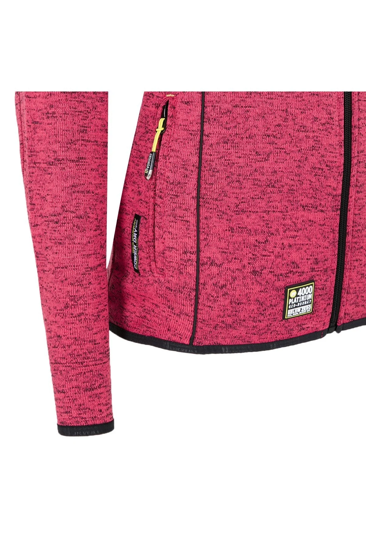 Norway Geographical Logolu Soğuğa Karşı Dayanıklı Dik Yaka Bayan Polar TINA PEMBE - 7