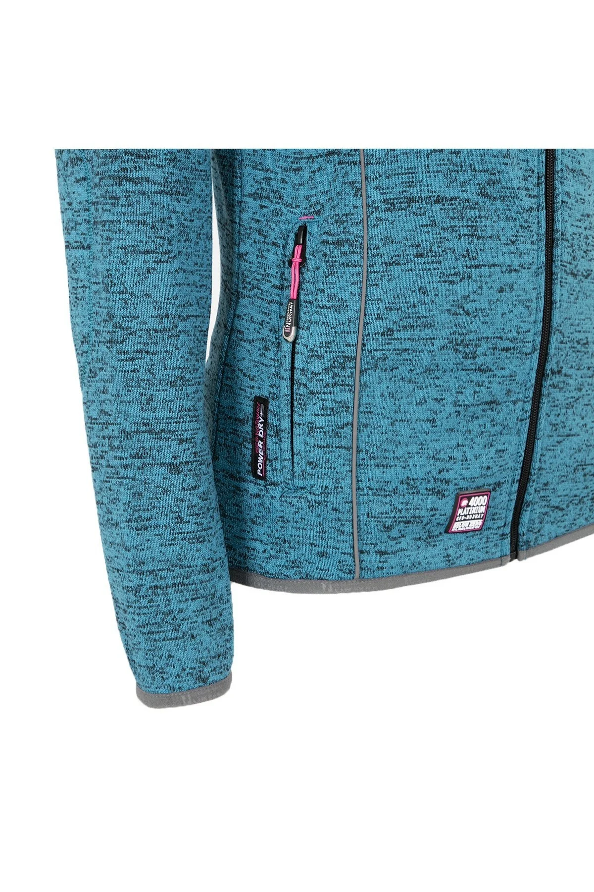 Norway Geographical Logolu Soğuğa Karşı Dayanıklı Dik Yaka Bayan Polar TINA AÇIK MAVİ - 7