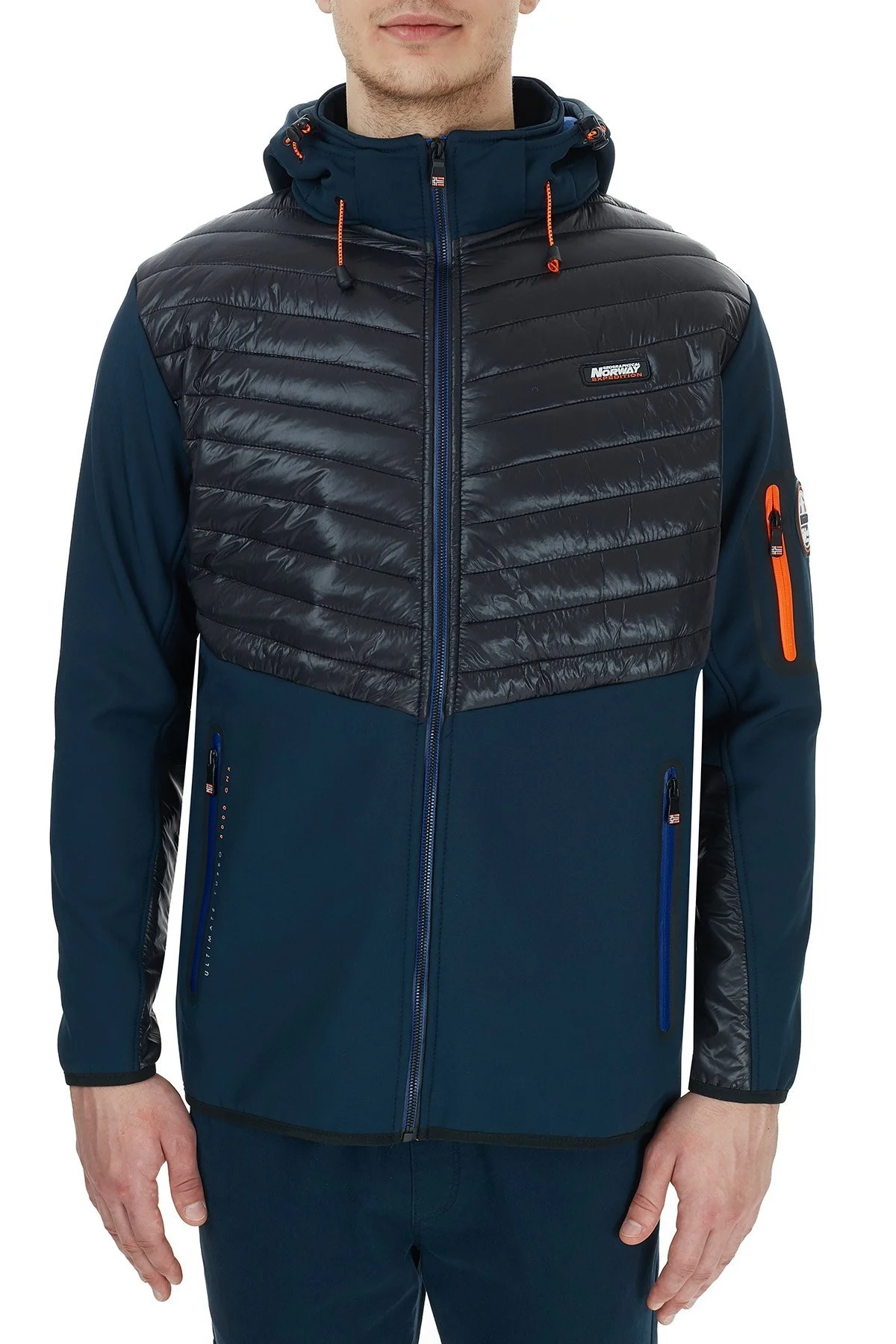 Norway Geographical Kapüşonlu Outdoor Erkek Mont TYLONSHELL LACİVERT - 2