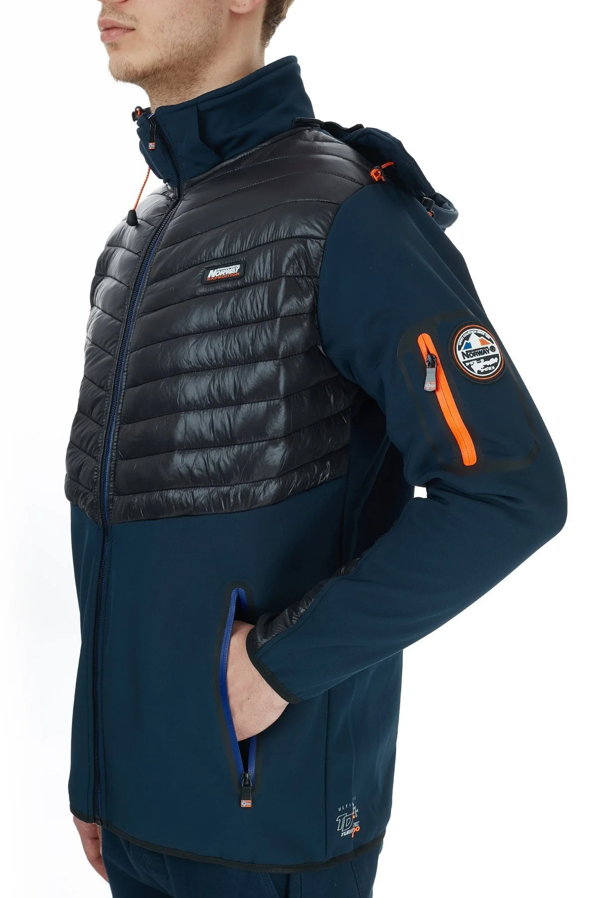 Norway Geographical Kapüşonlu Outdoor Erkek Mont TYLONSHELL LACİVERT - 3