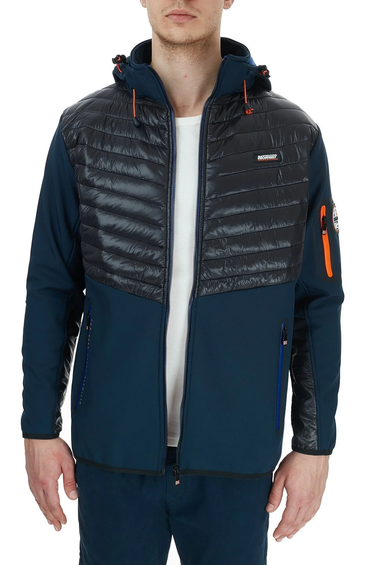 Norway Geographical Kapüşonlu Outdoor Erkek Mont TYLONSHELL LACİVERT - 4