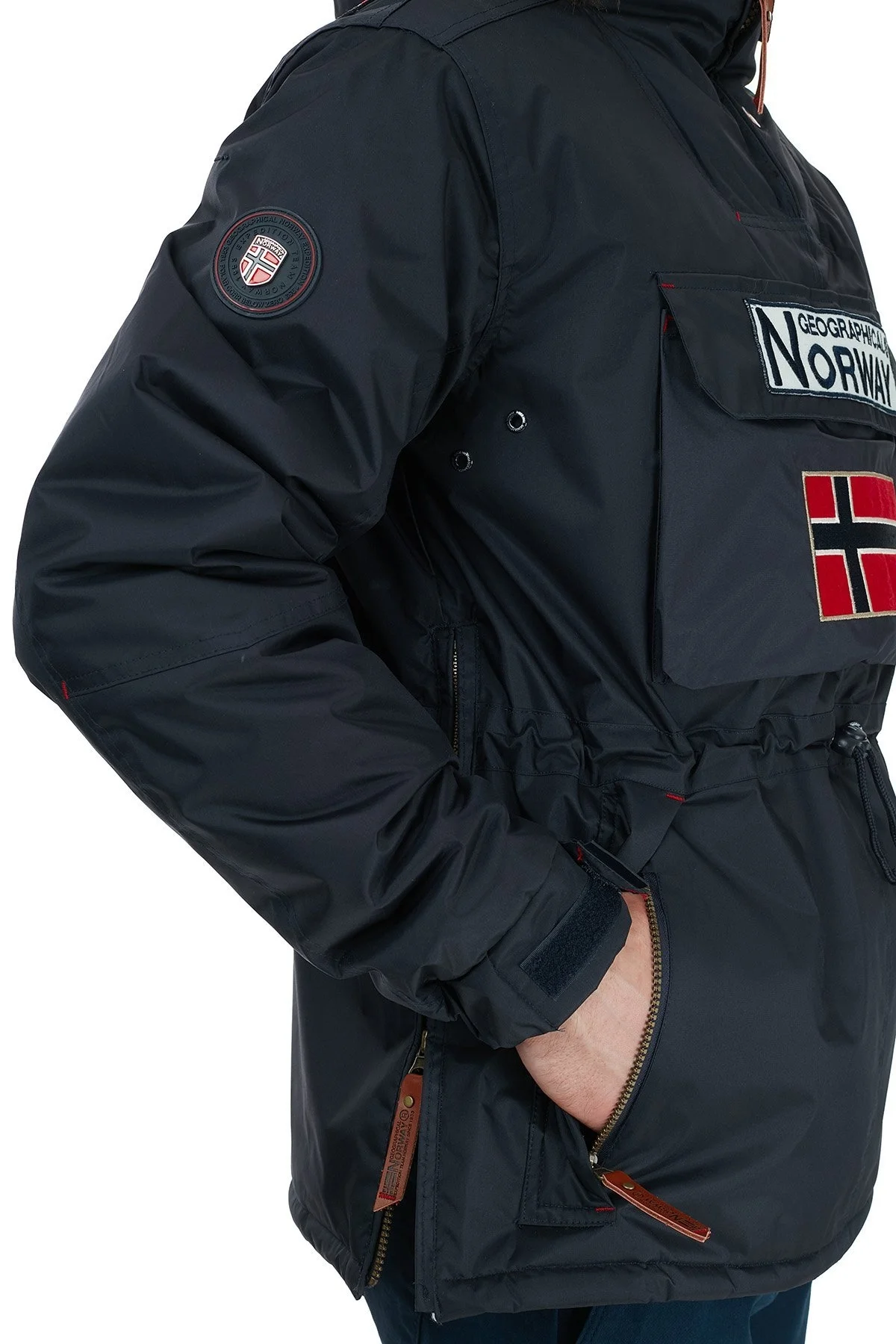 Norway Geographical Kapüşonlu Outdoor Erkek Parka BARMAN LACİVERT - 6