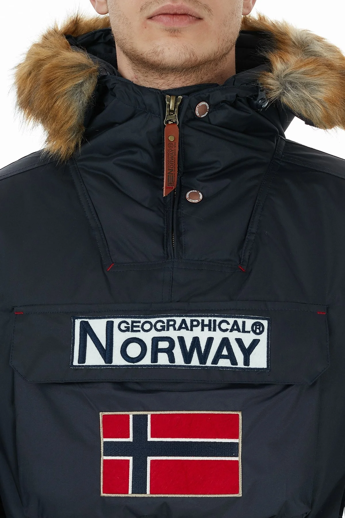 Norway Geographical Kapüşonlu Outdoor Erkek Parka BARMAN LACİVERT - 7